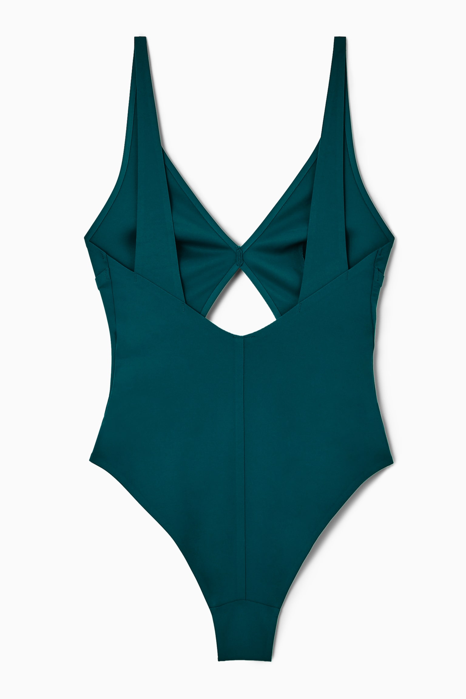 CUTOUT SCUBA SWIMSUIT - DARK TURQUOISE/BROWN / ORANGE / PINK/BLACK - 3