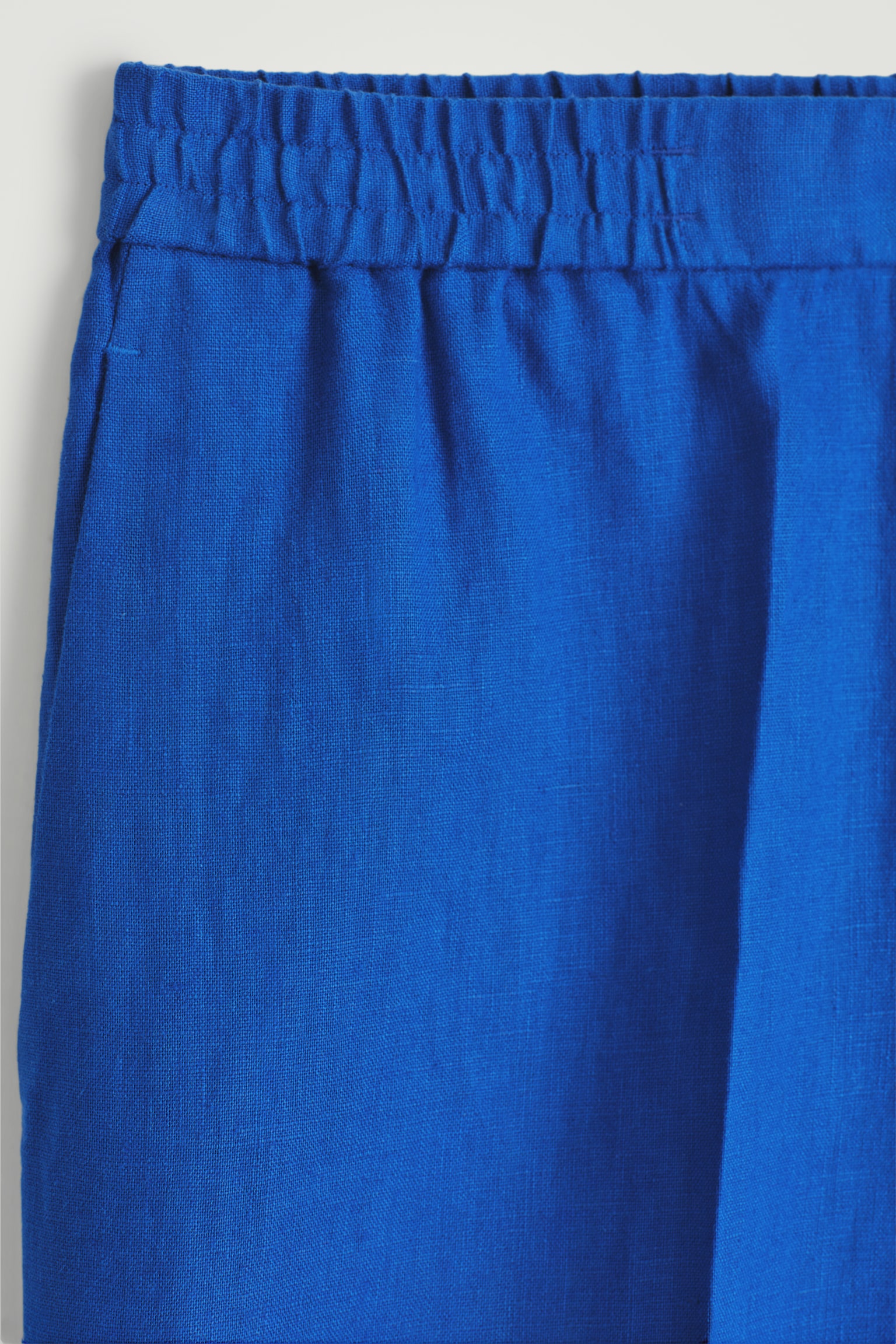 PANTALONES CORTOS DE LINO ELÁSTICO - AZUL/AZUL MARINO/NEGRO/MARRÓN - 3