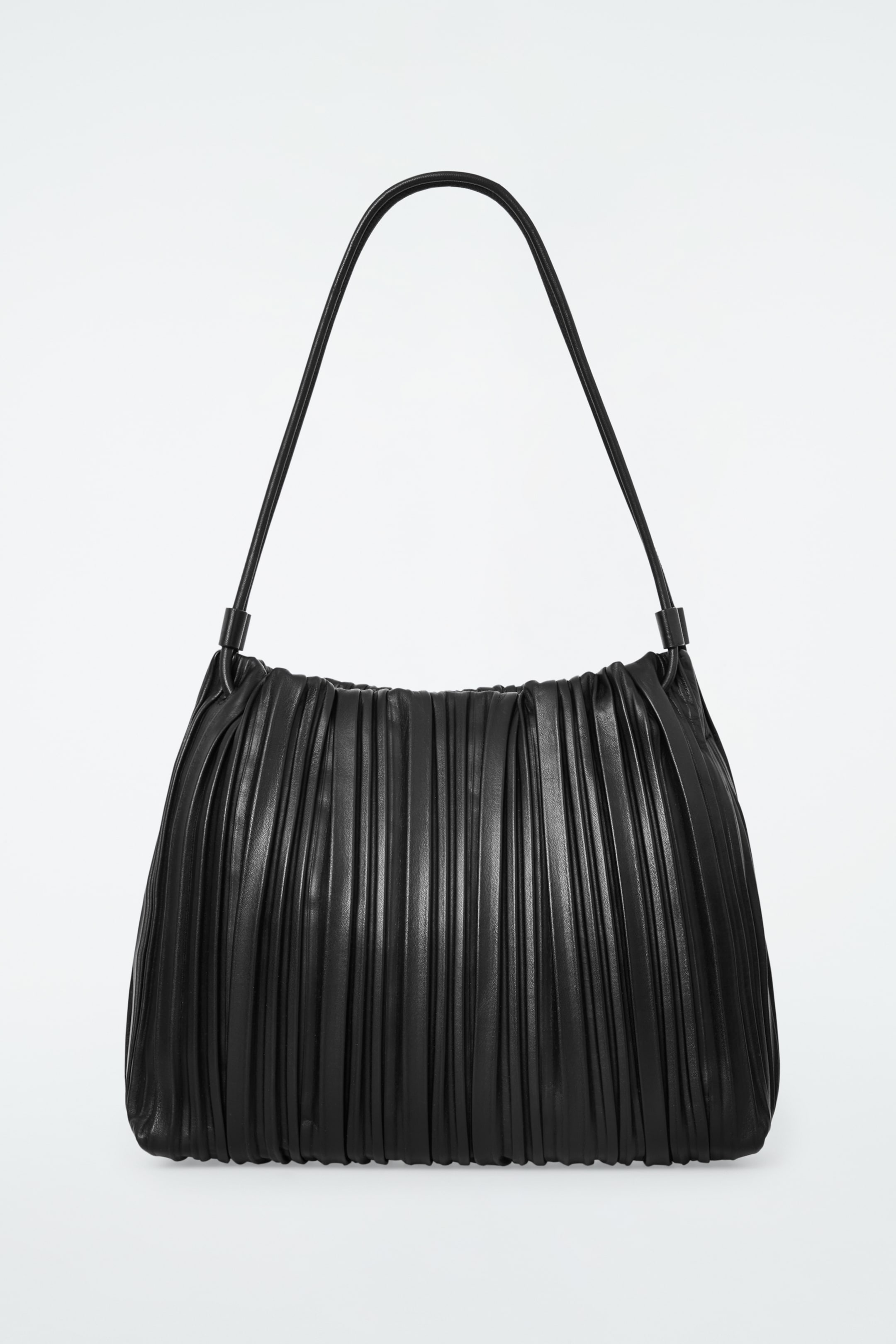 Ingrandisci l'immagine: SCALLOP TOTE - LEATHER - BLACK - DONNA | H&M CH 1