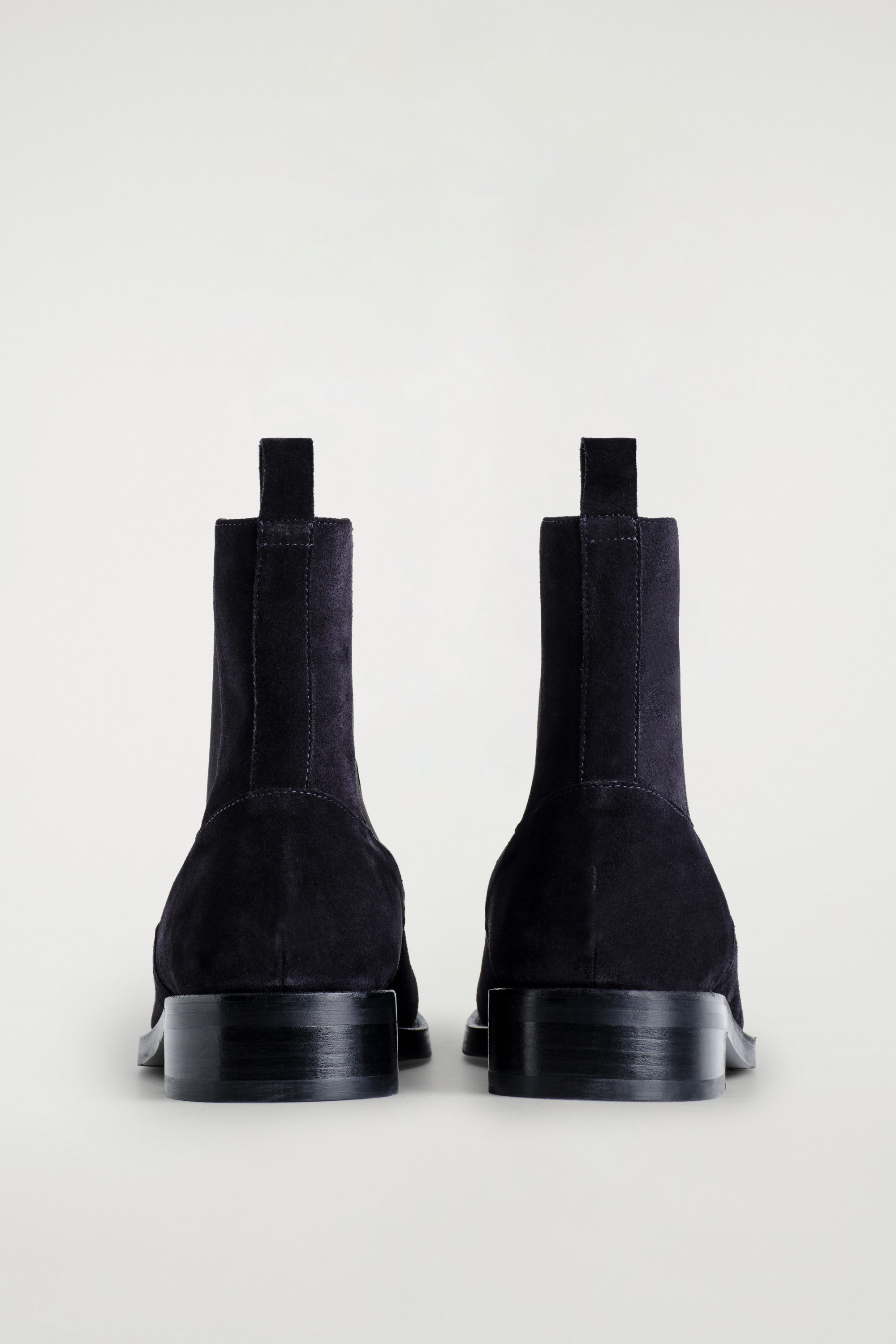 SQUARE-TOE SUEDE CHELSEA BOOTS - NAVY | COS