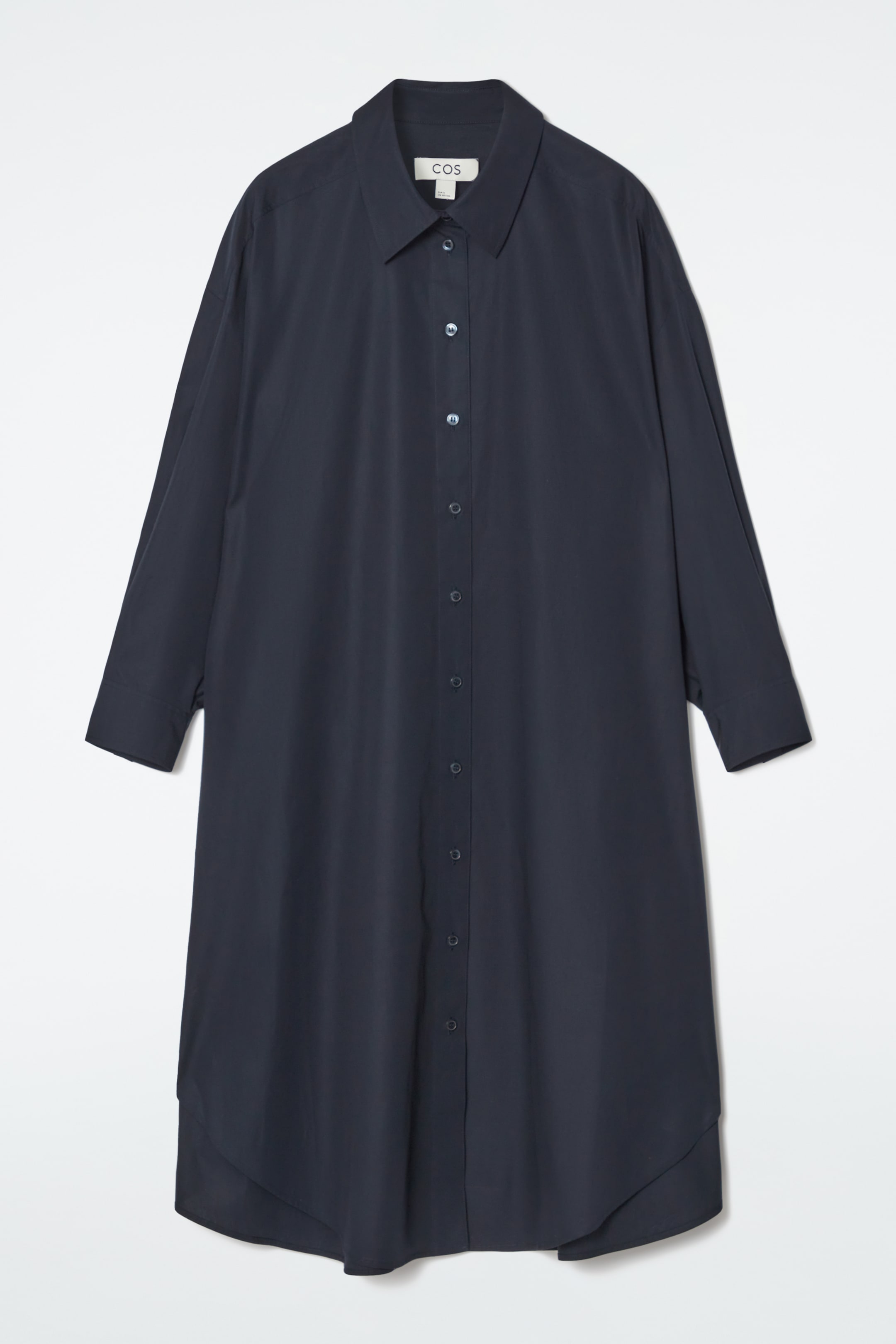 Agrandir l'image: ROBE-CHEMISE OVERSIZE DRAPÉE - BLEU MARINE - FEMME | H&M CH 1