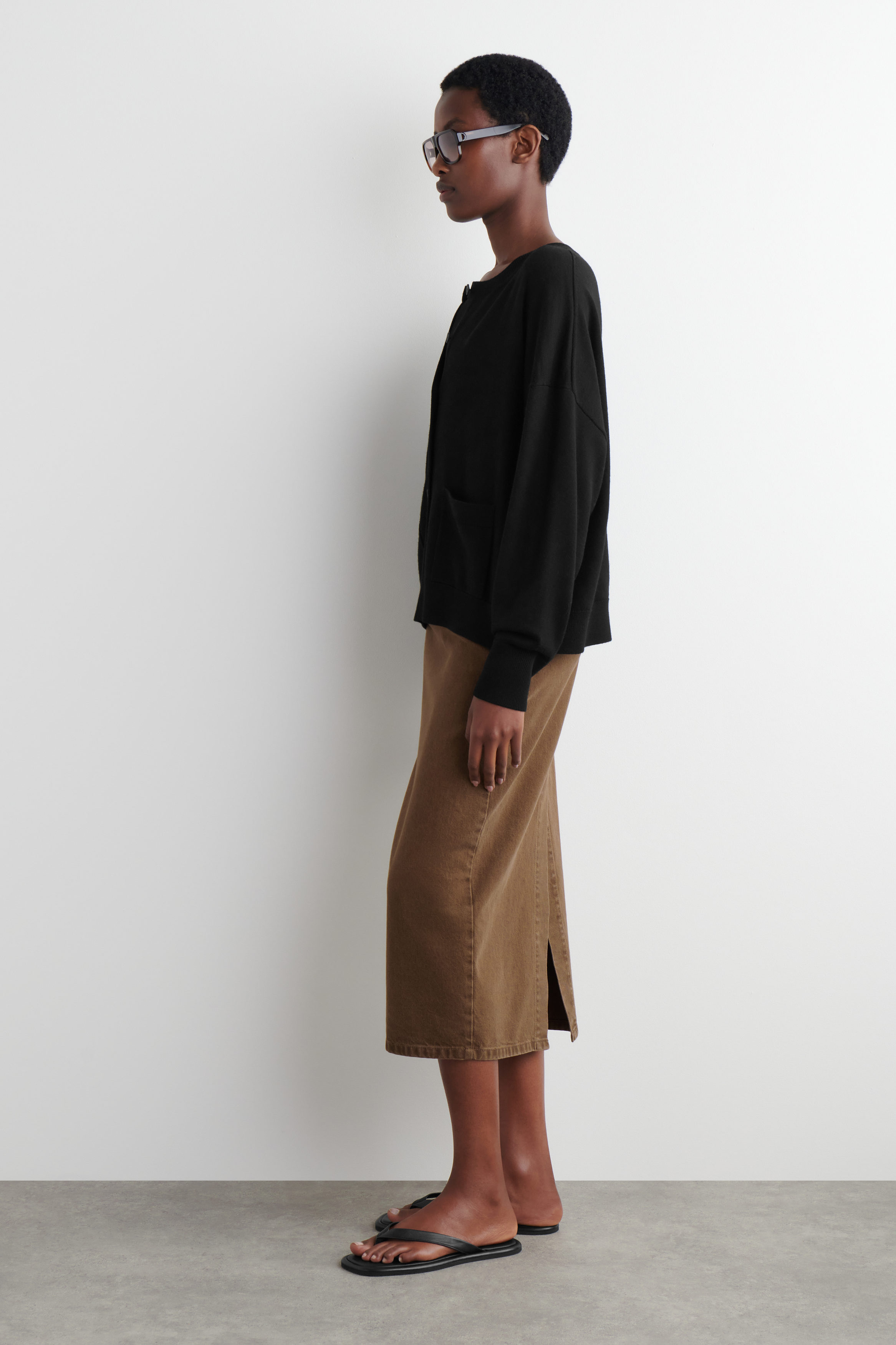 トップス NAMACHECO 22aw CYRUS CARDIGAN BLACK S Versace Black Medusa Cashmere Cardigan – David Lawrence