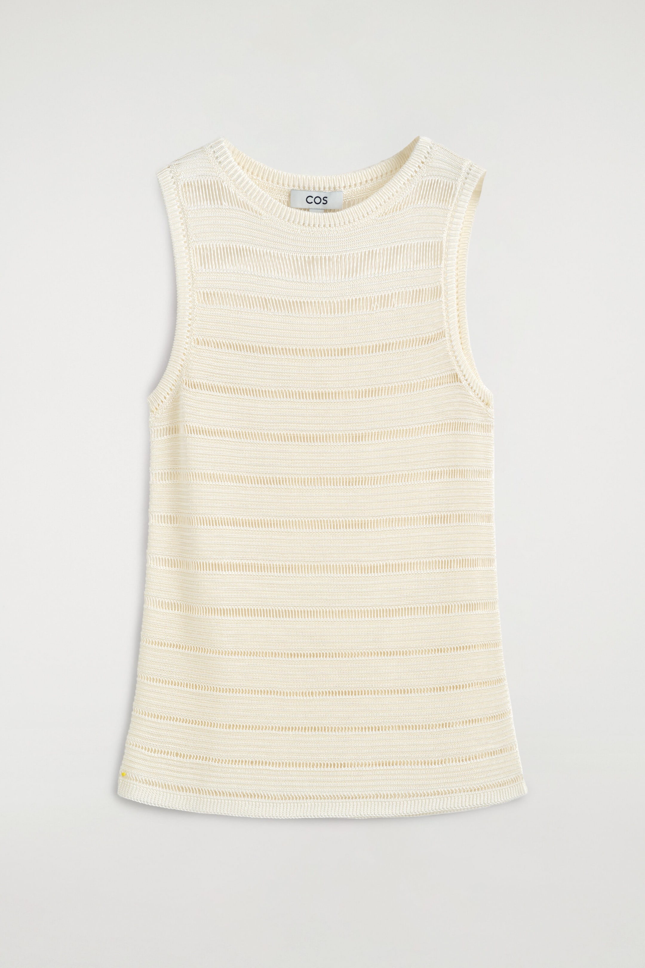 LADDER-STITCH KNITTED TOP