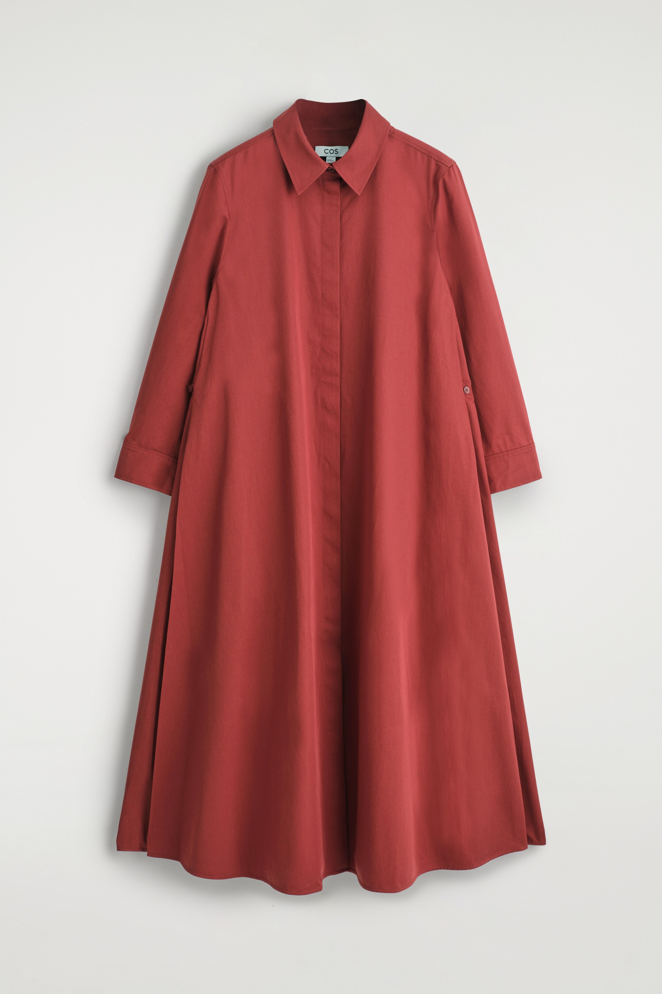 Ingrandisci l'immagine: VOLUMINOUS MAXI SHIRT DRESS - RUST - DONNA | H&M CH 6