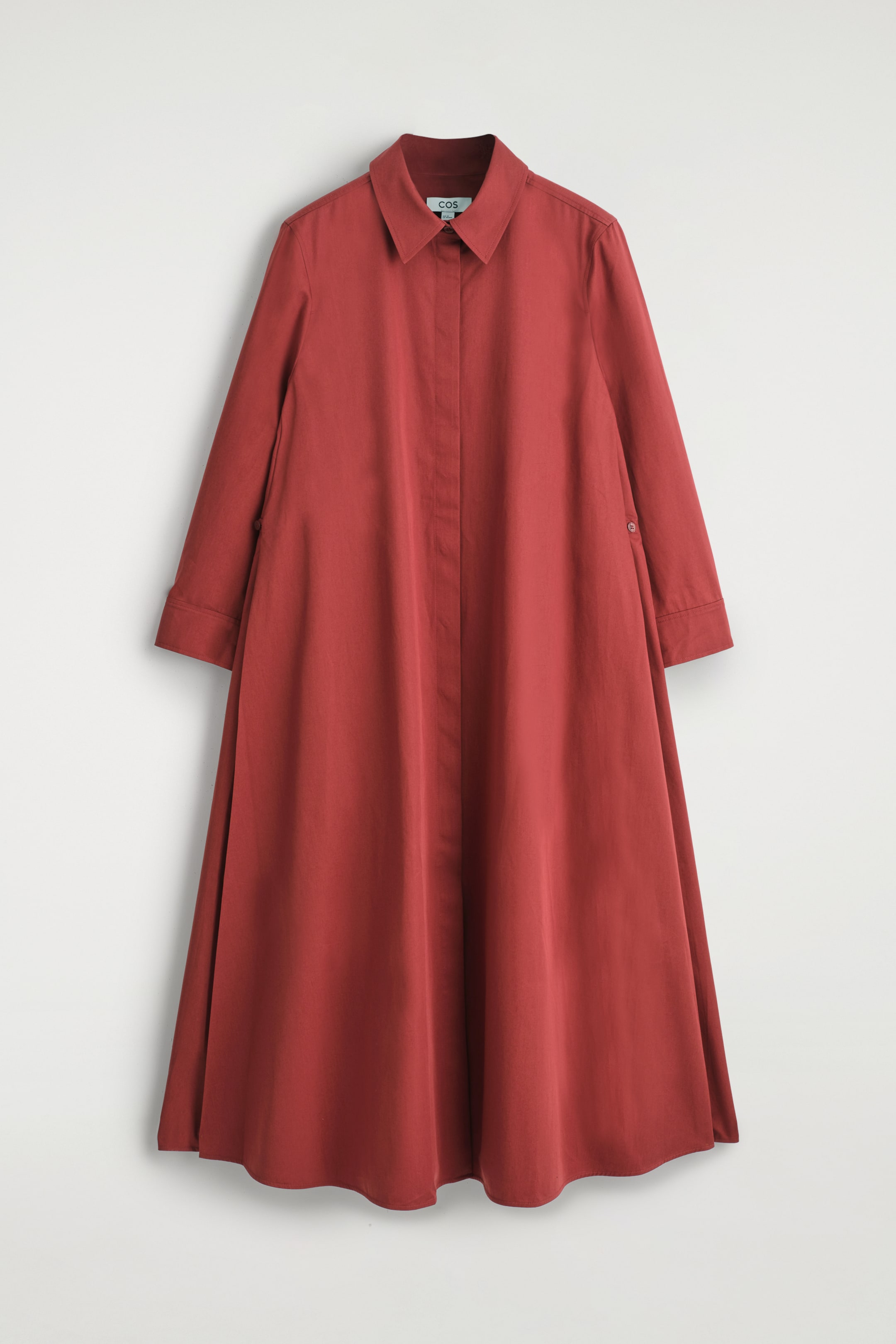 Grösseres Bild ansehen: VOLUMINÖSES HEMDKLEID IN MAXILÄNGE - ROSTBRAUN - DAMEN | H&M CH 6