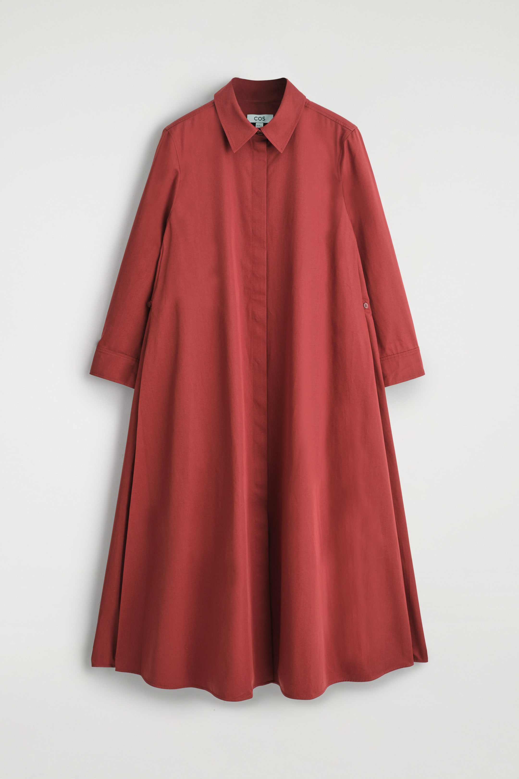 VOLUMINOUS MAXI SHIRT DRESS