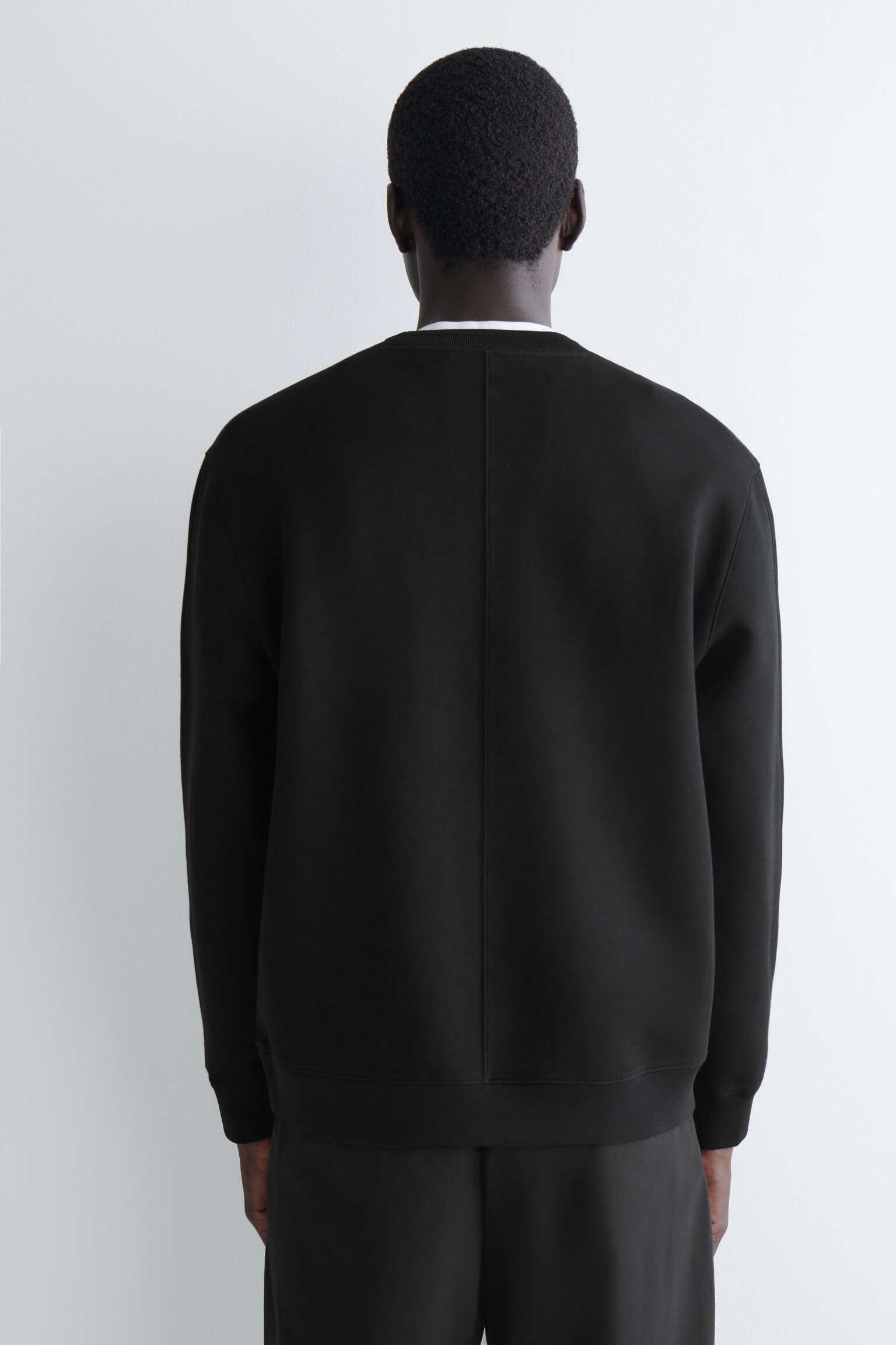 LOCKERES SWEATSHIRT AUS SCUBA - SCHWARZ/GRAU MELIERT - 6