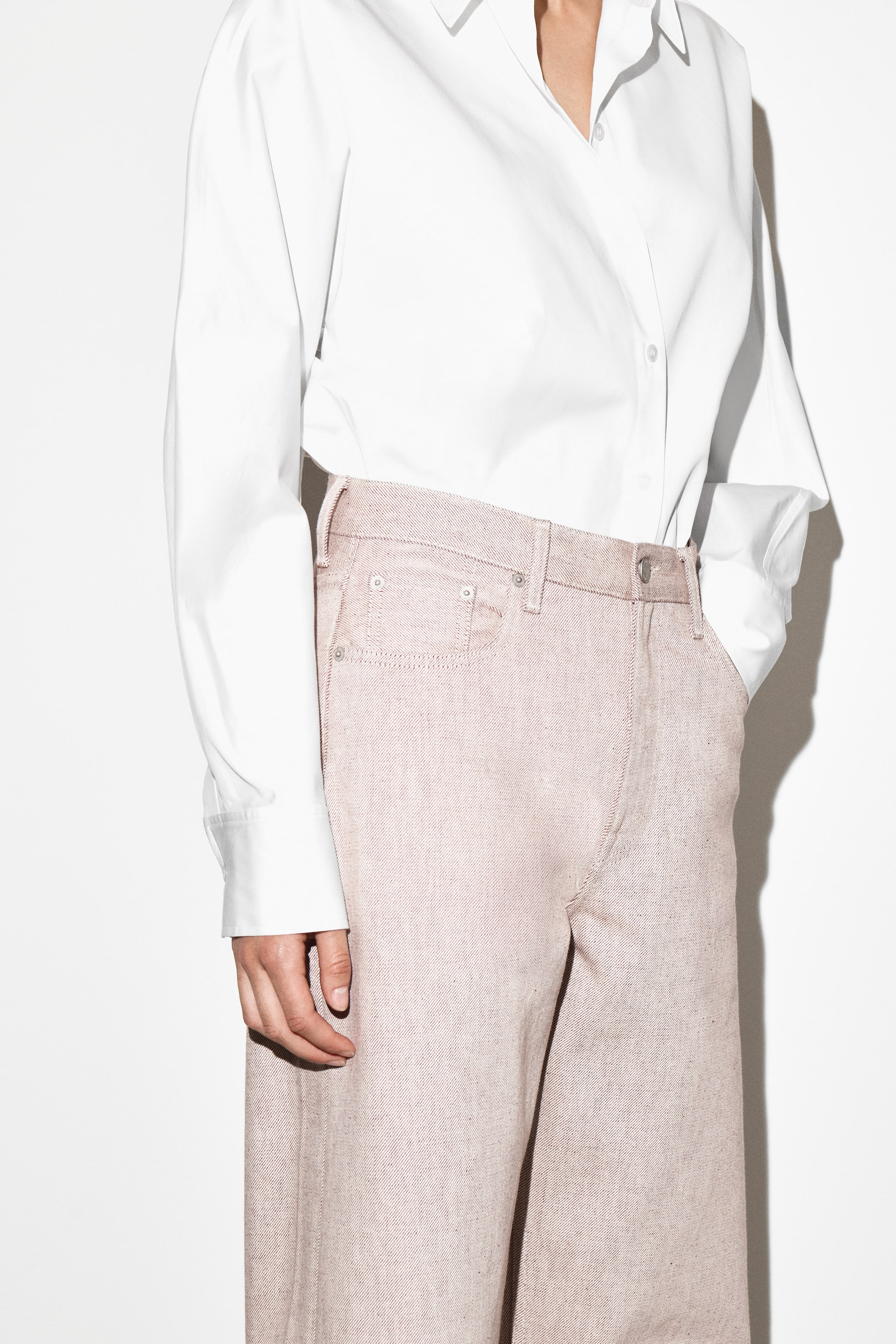 Visualizza immagine più grande: JEANS BAY DAL TAGLIO BARREL - ROSA CHIARO - DONNA | H&M IT 3