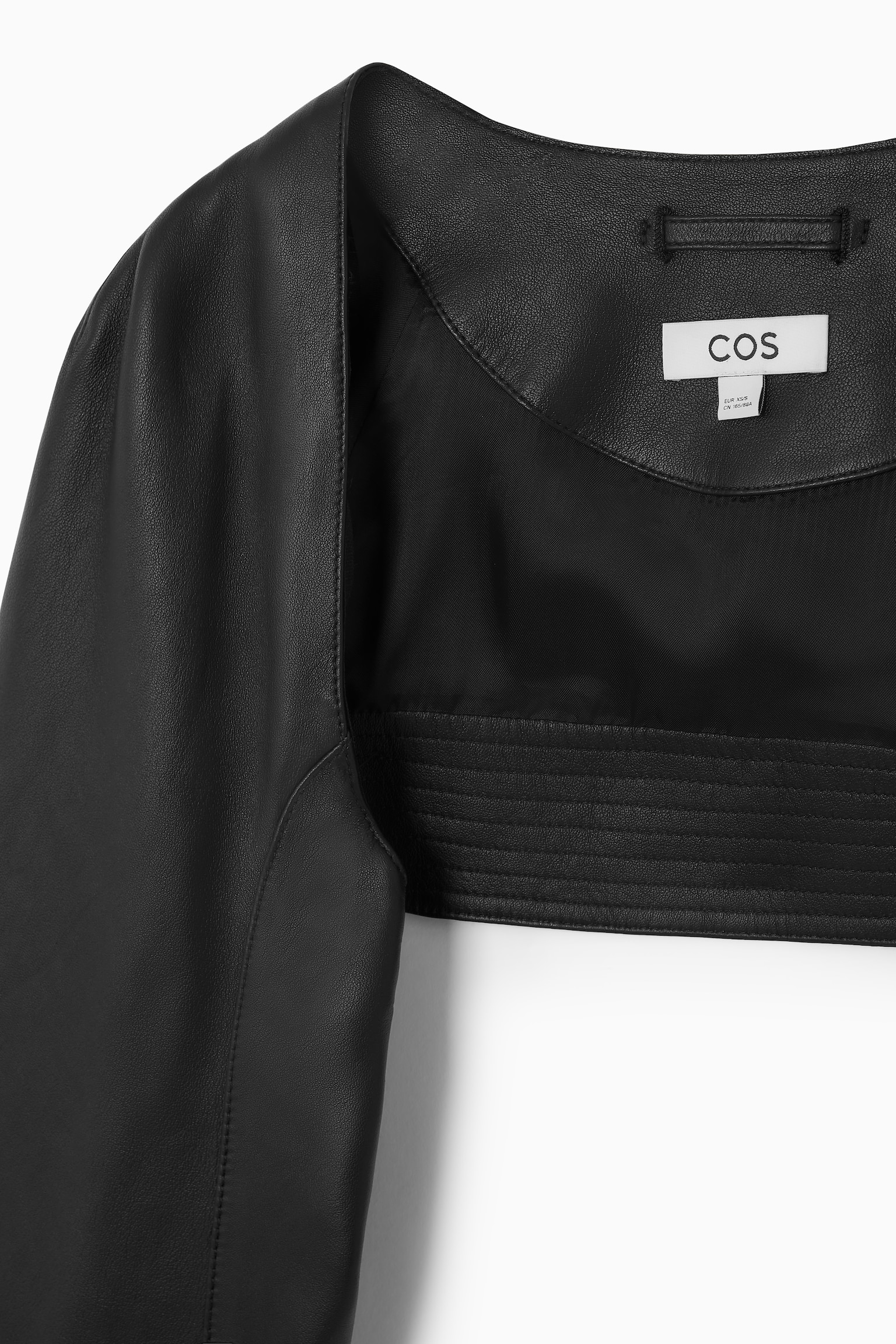 LEATHER RACER BOLERO - BLACK - 2