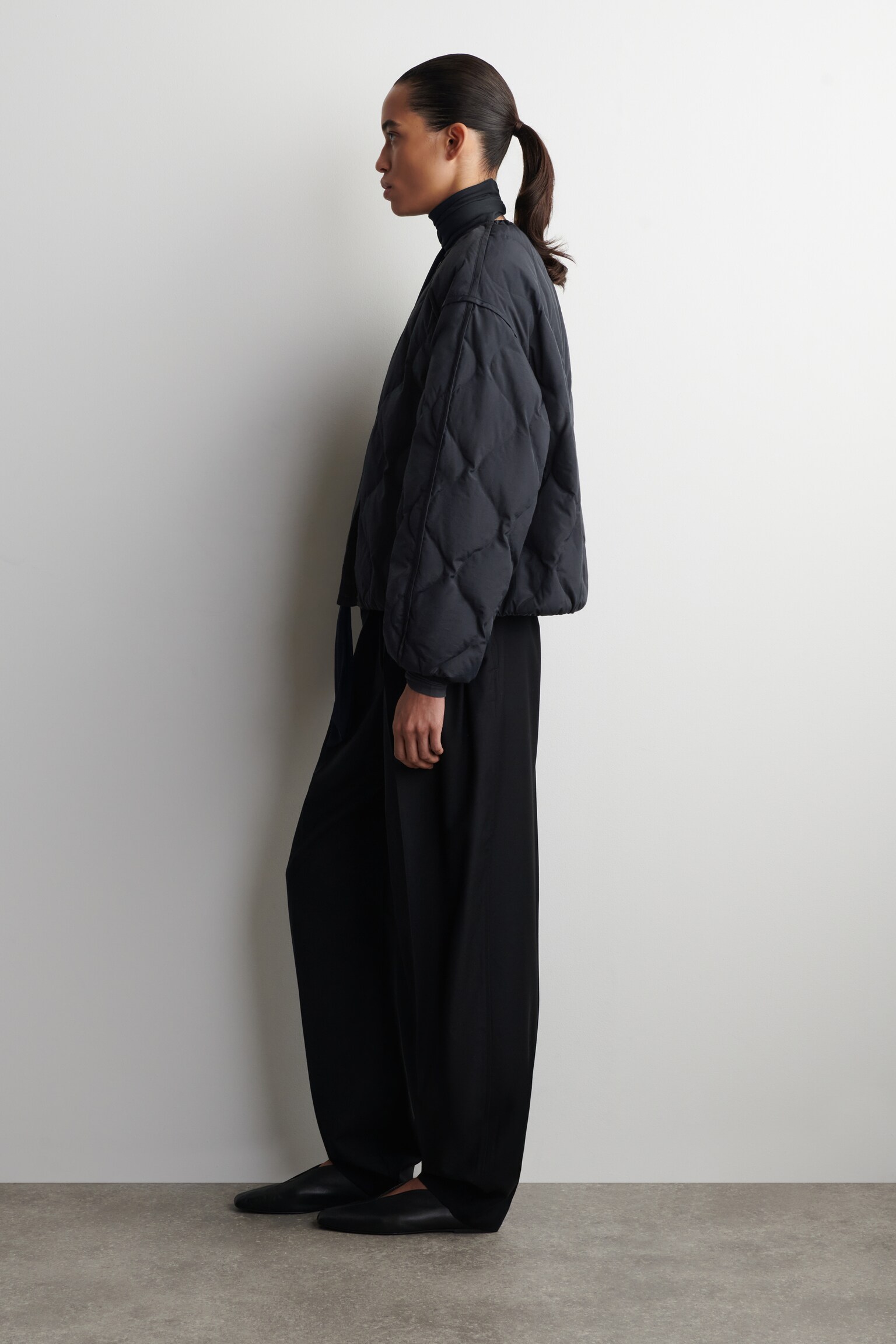 GESTEPPTE DAUNENJACKE MIT RAFFUNGEN - NAVYBLAU/DUNKELROT/ECRU - 4