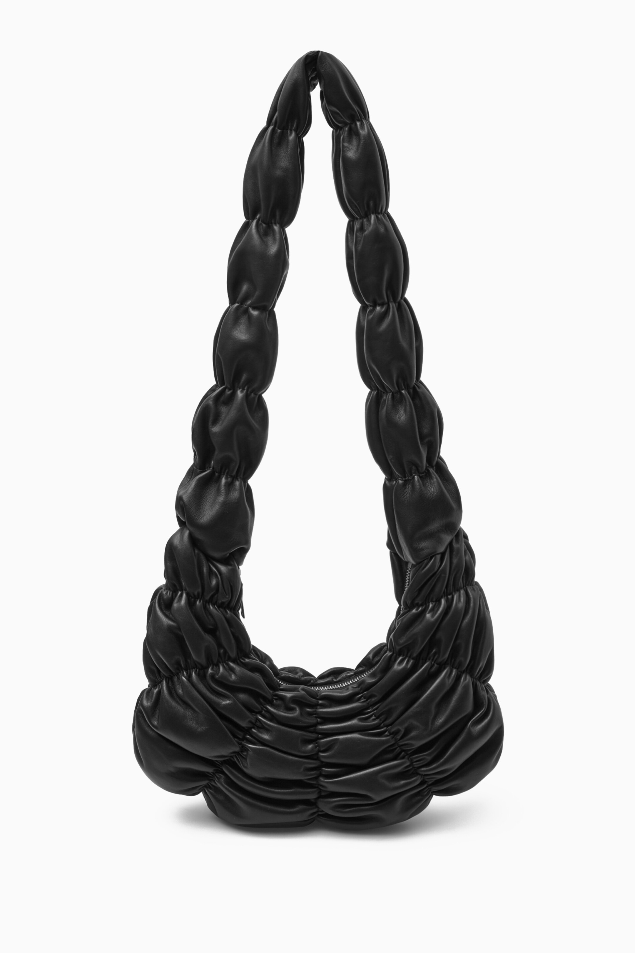 Agrandir l'image: SAC À BANDOULIÈRE RIPPLE - CUIR - NOIR - FEMME | H&M CH 1
