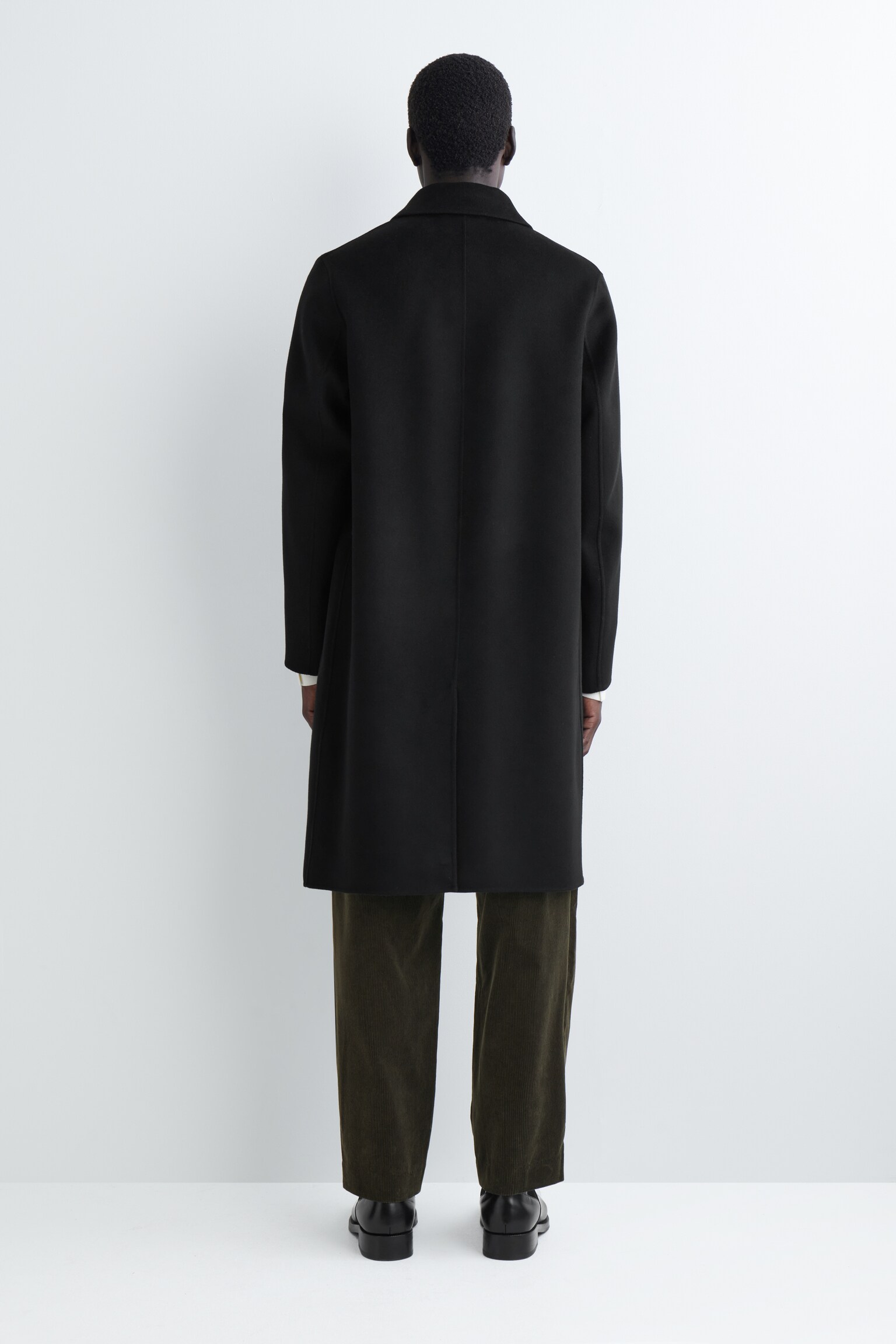 CAR COAT AUS DOUBLEFACE-WOLLE - SCHWARZ - 4