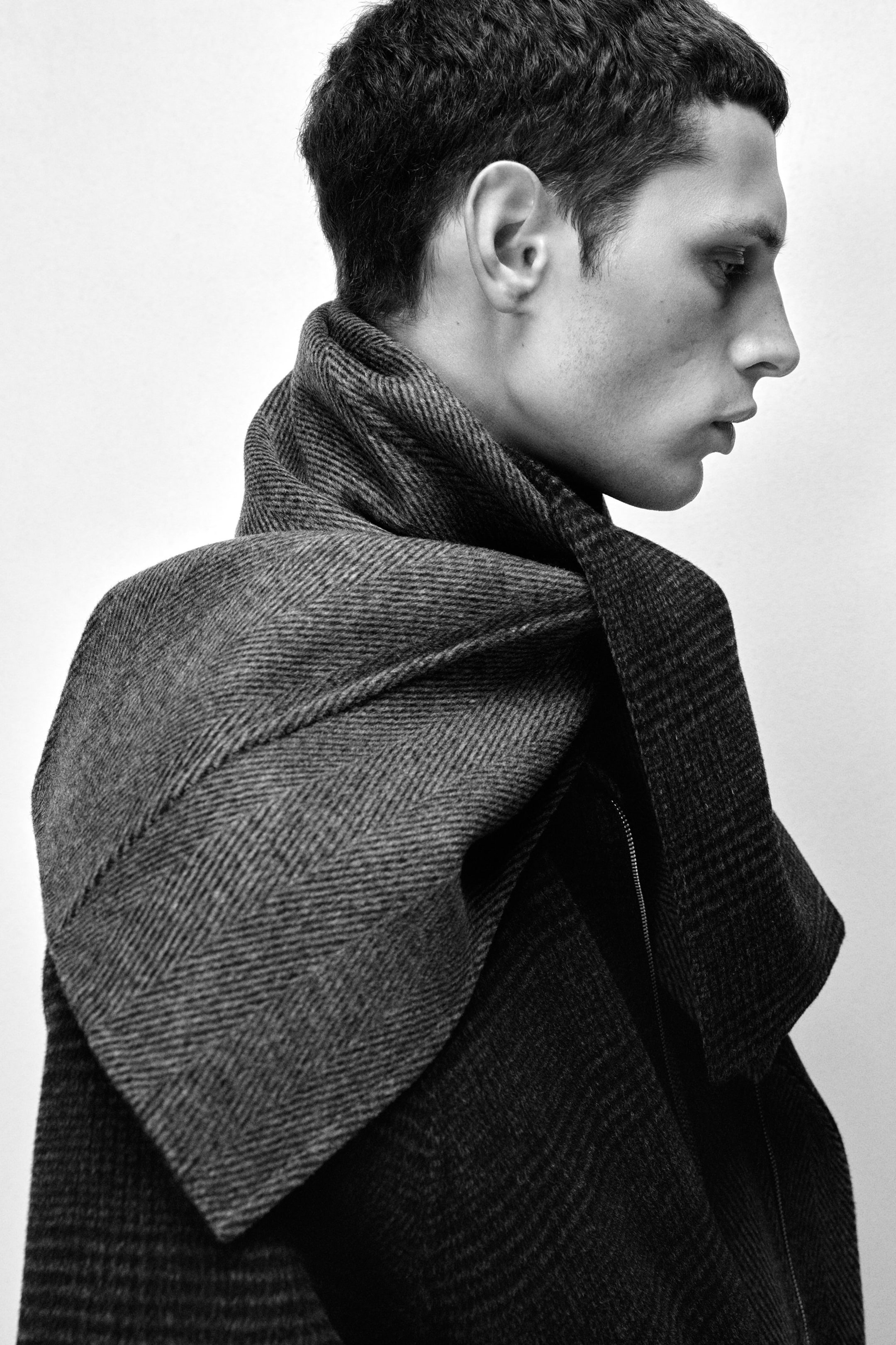 ÉCHARPE EN LAINE DOUBLE FACE