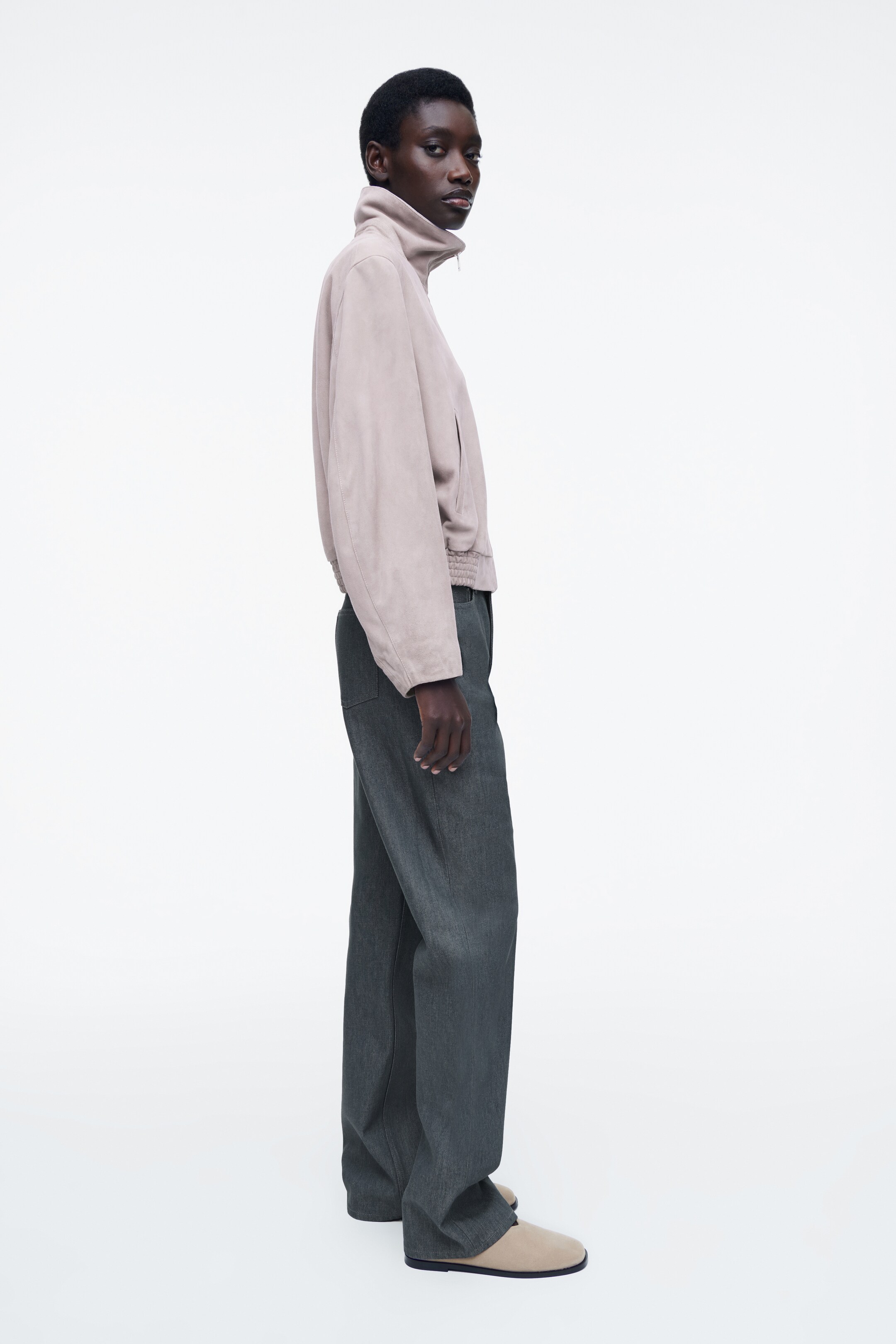 Visualizza immagine più grande: BOMBER IN PELLE SCAMOSCIATA - LILLA - DONNA | H&M IT 4