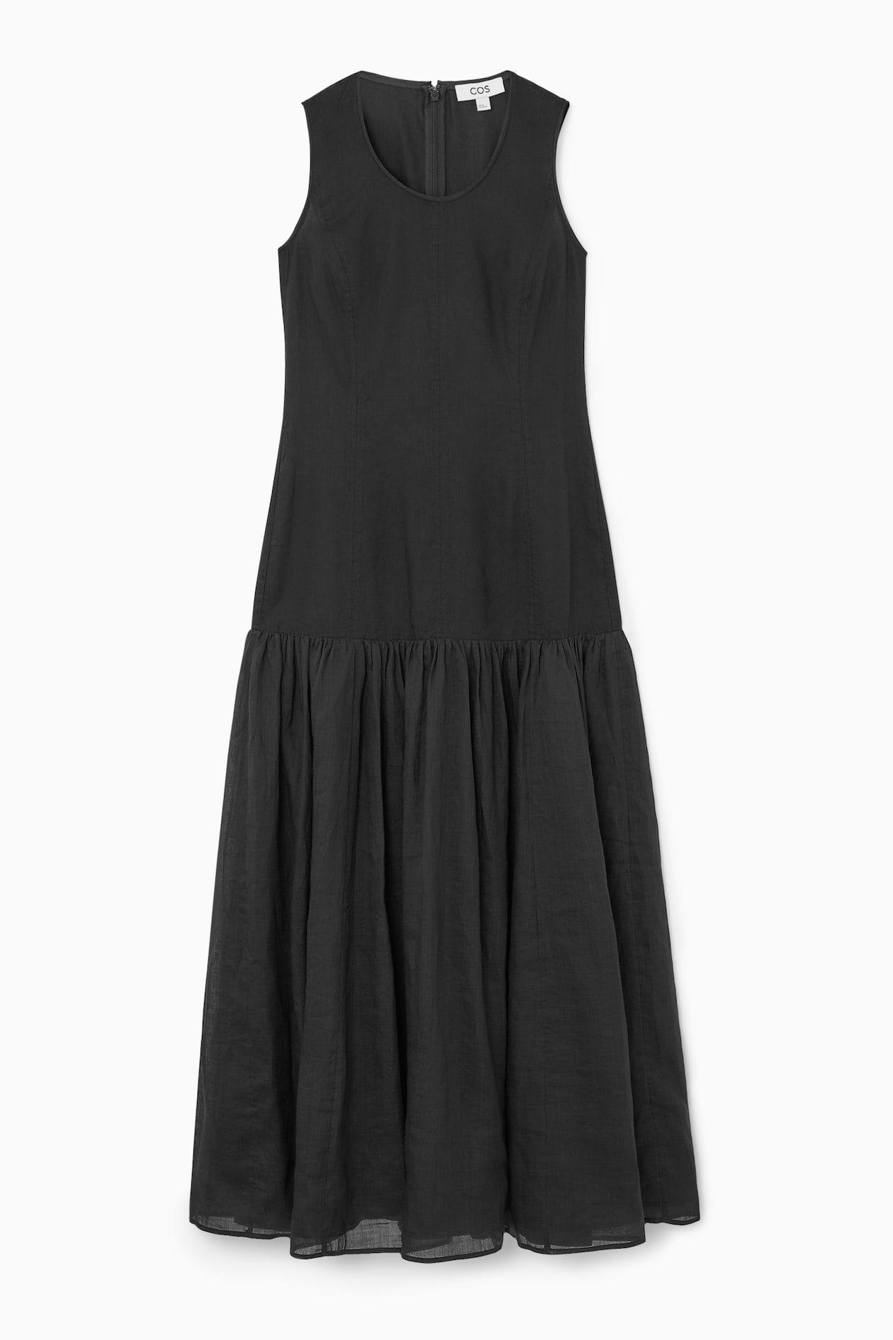 Women's BLACK DROPPED-WAIST MAXI DRESS | H&M GB