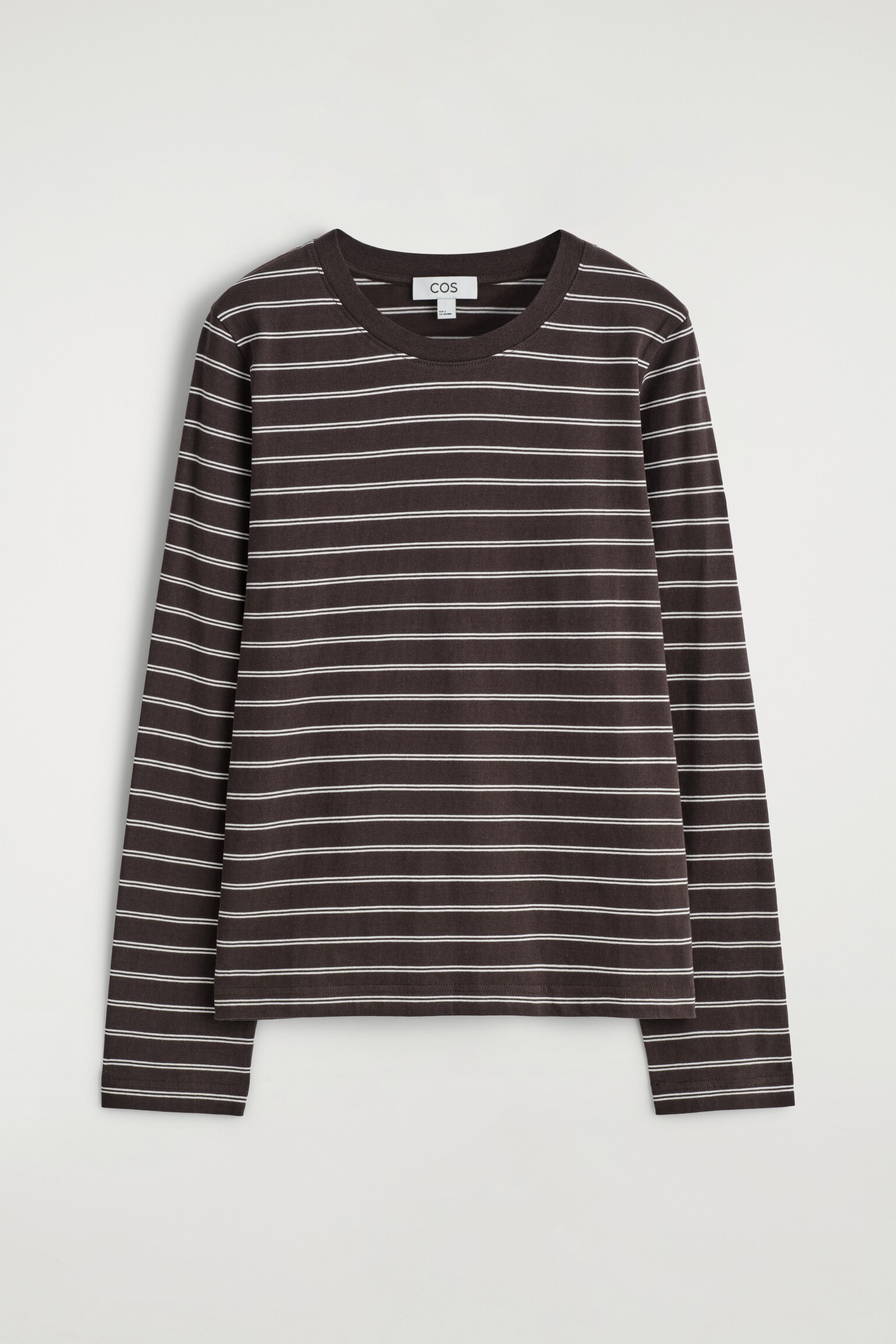 24/7 LONG-SLEEVED T-SHIRT - BROWN / STRIPED/WHITE - 2