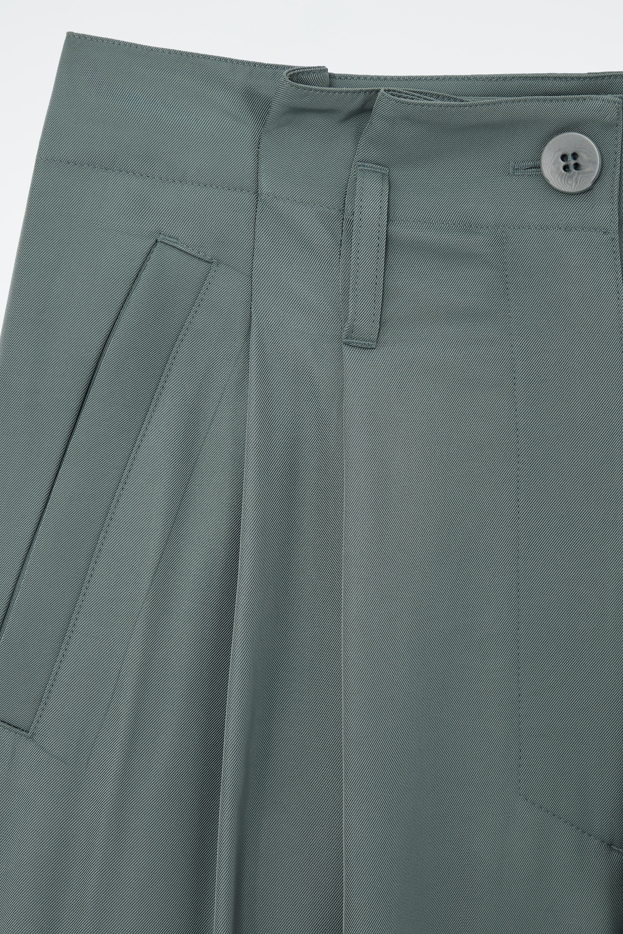 View larger image: PAPERBAG UTILITY TROUSERS - TEAL - Ladies | H&M GB 2