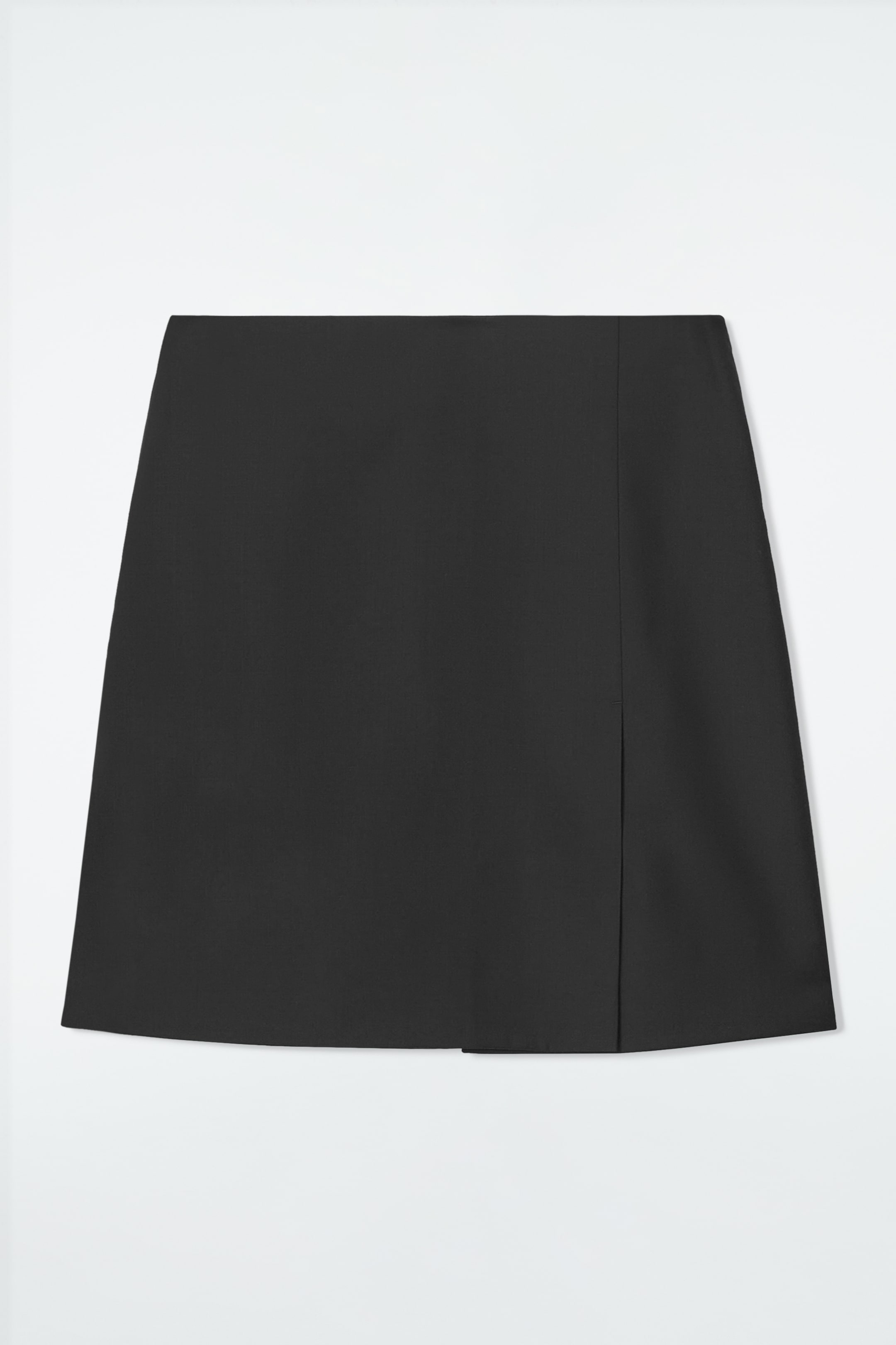 View larger image: WRAP-EFFECT WOOL MINI SKIRT - BLACK - Ladies | H&M GB 1