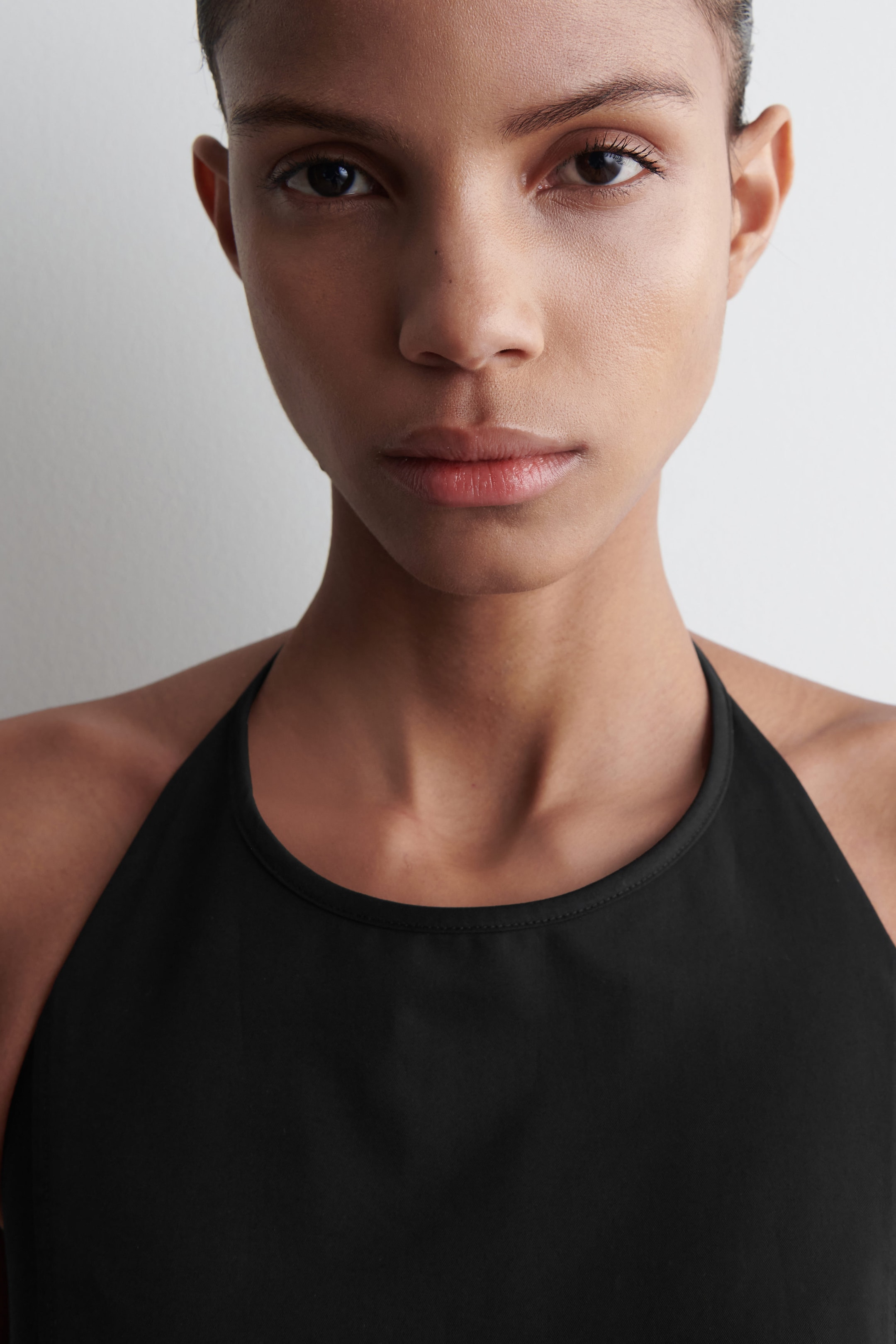 PIMA COTTON HALTERNECK DRESS