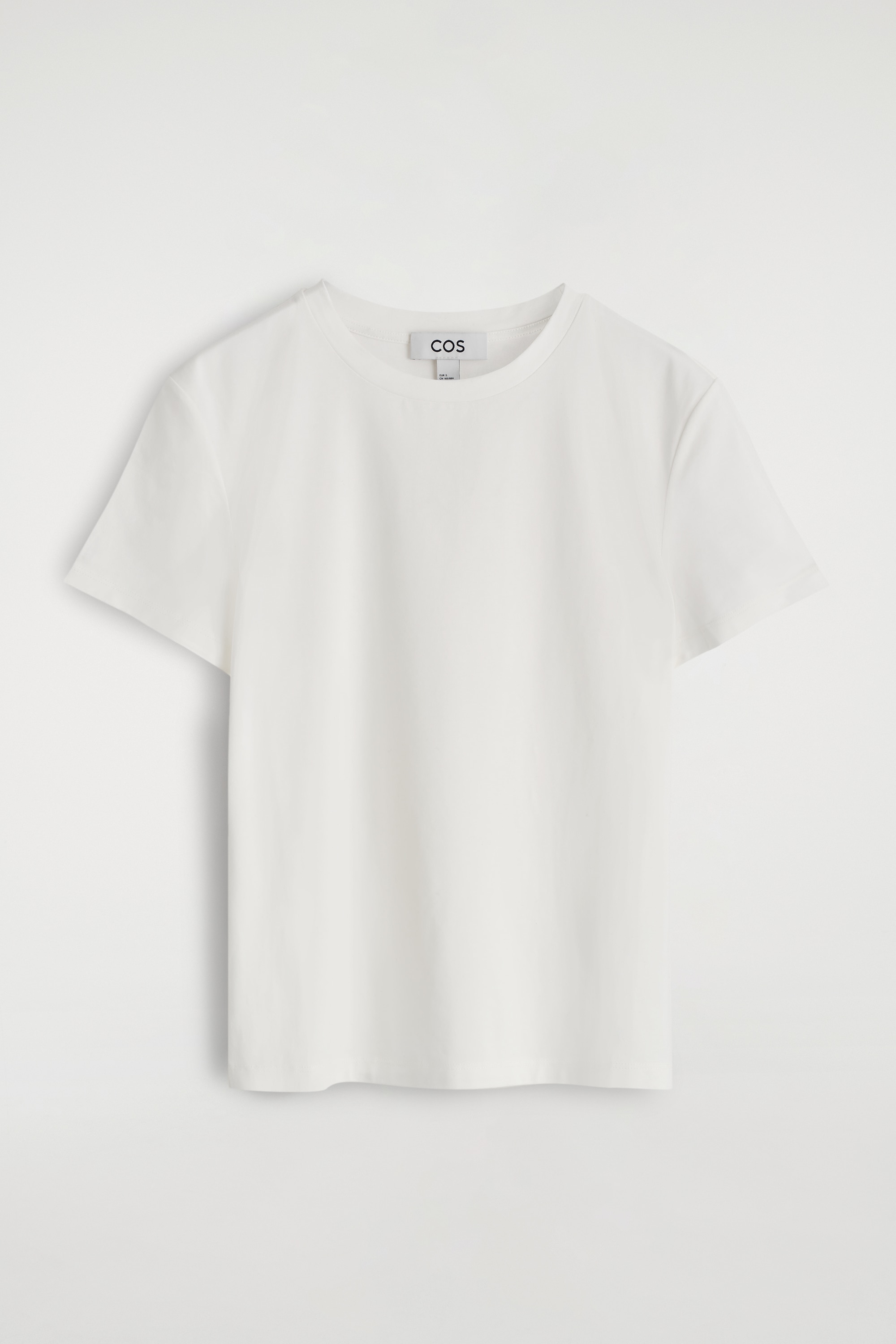 ZKRÁCENÉ TRIČKO - BÍLÁ/ČERNÁ/Ovesná melange