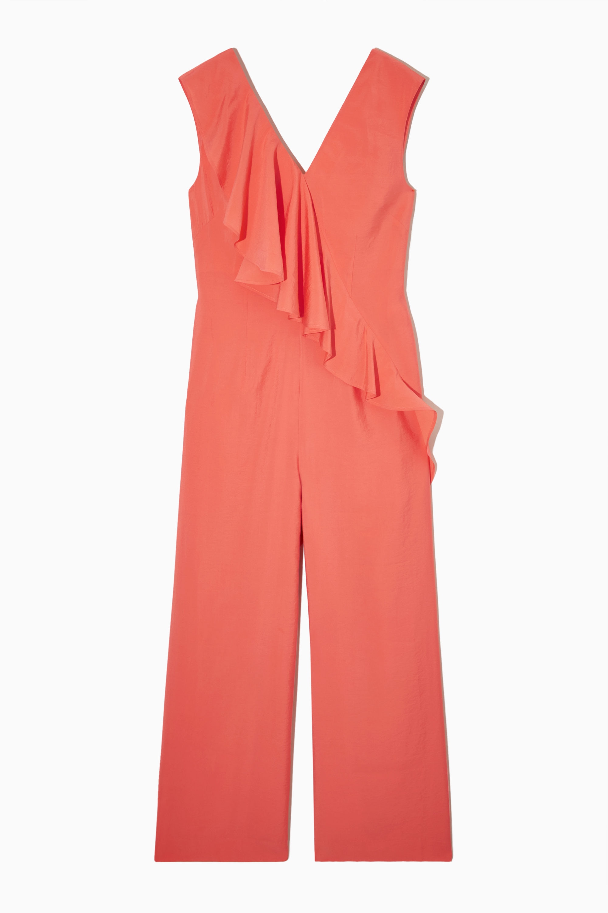 RUFFLED JUMPSUIT - ORANGE | COS