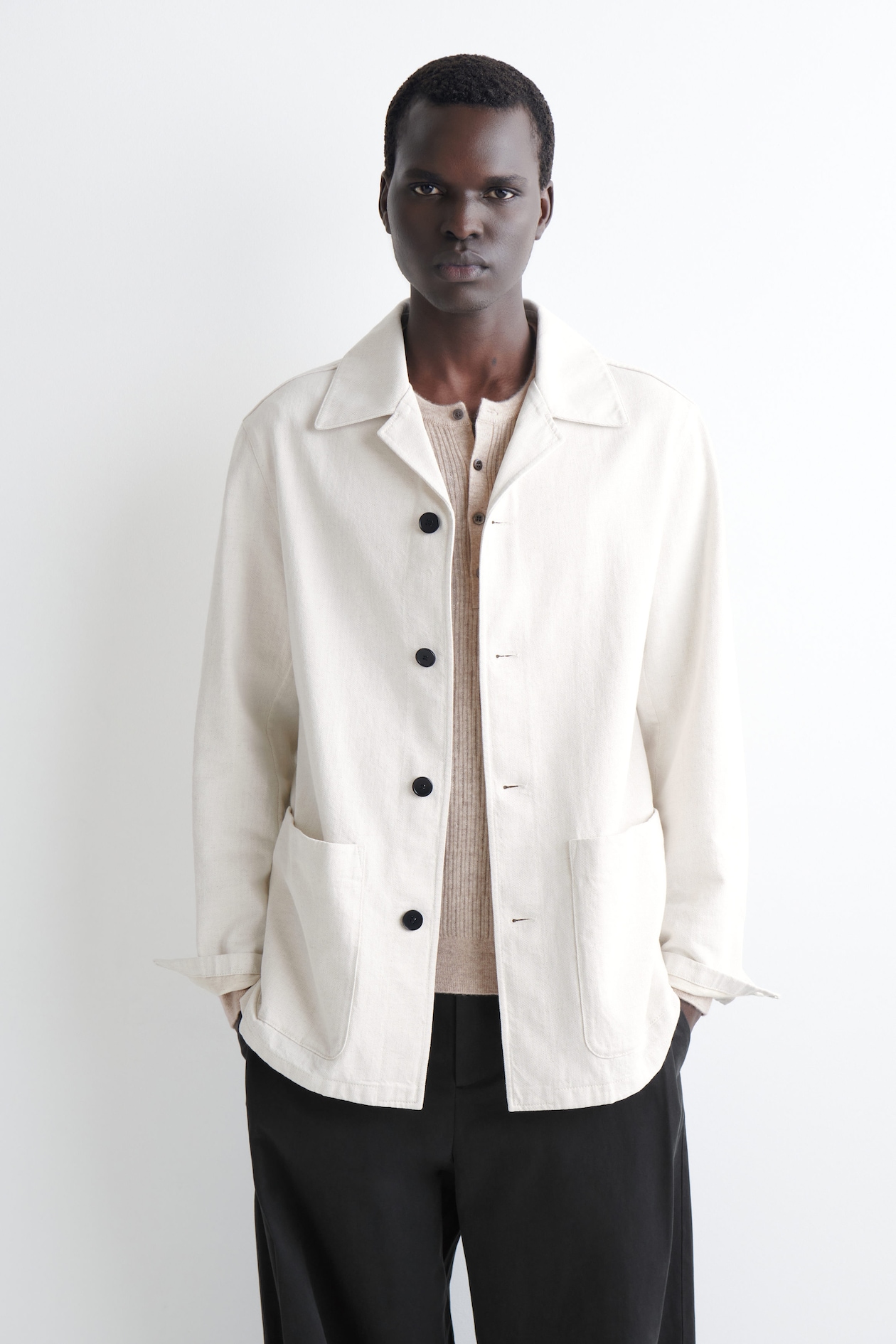 DENIM OVERSHIRT — OFF-WHITE