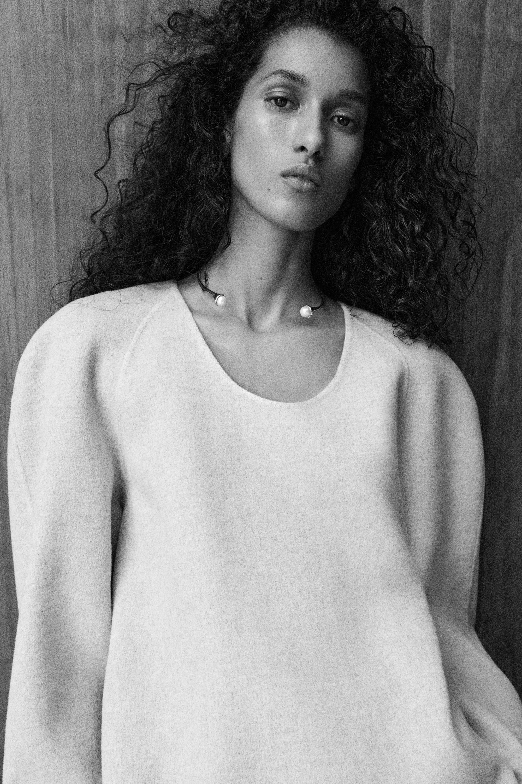 DOUBLE-FACED WOOL TOP - LIGHT BEIGE | COS US