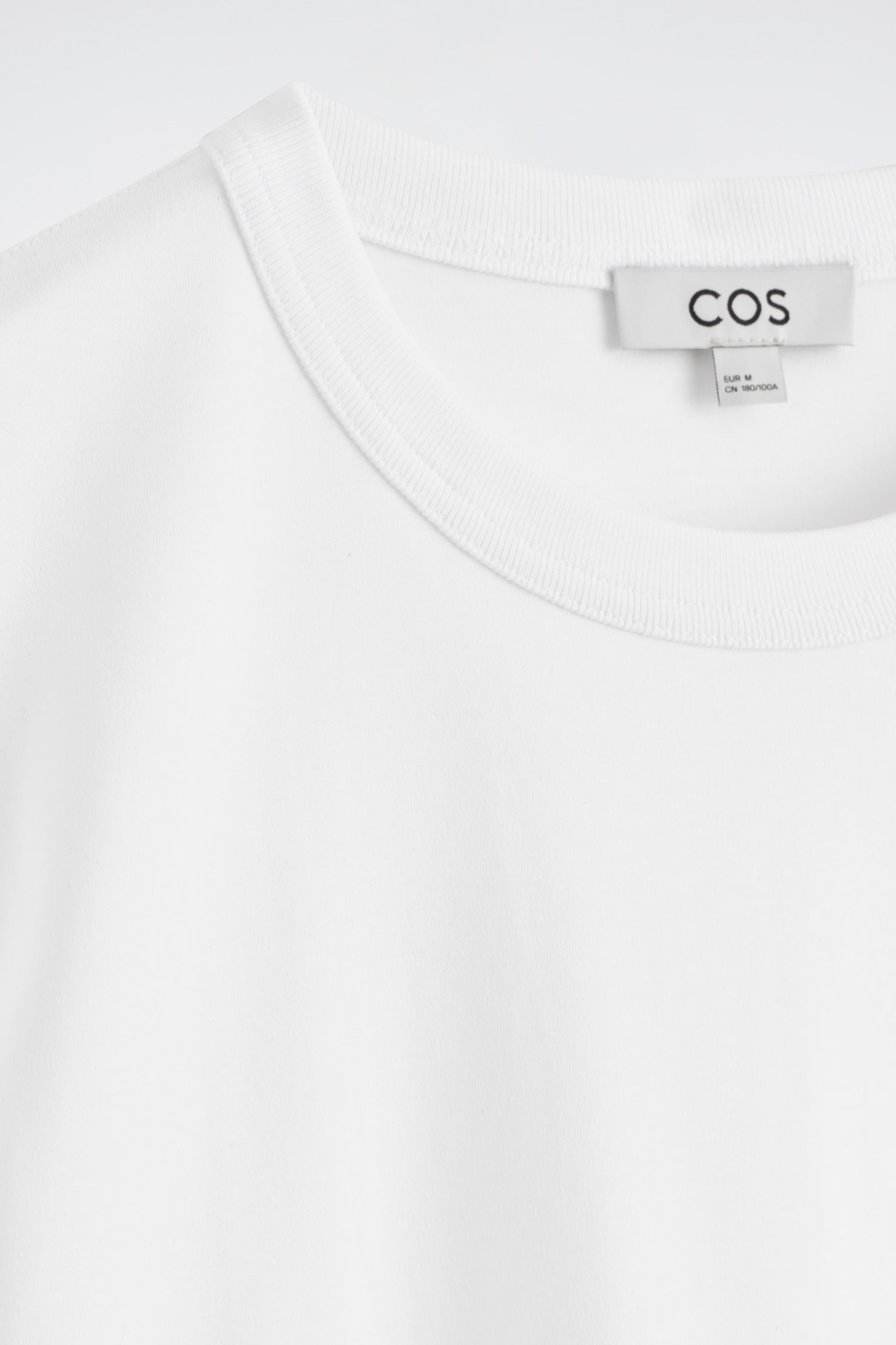 T-SHIRT À COL ROND EN COTON INTERLOCK - BLANC/GRIS CLAIR/BLEU MARINE / BLANC / RAYURES/NOIR - 9