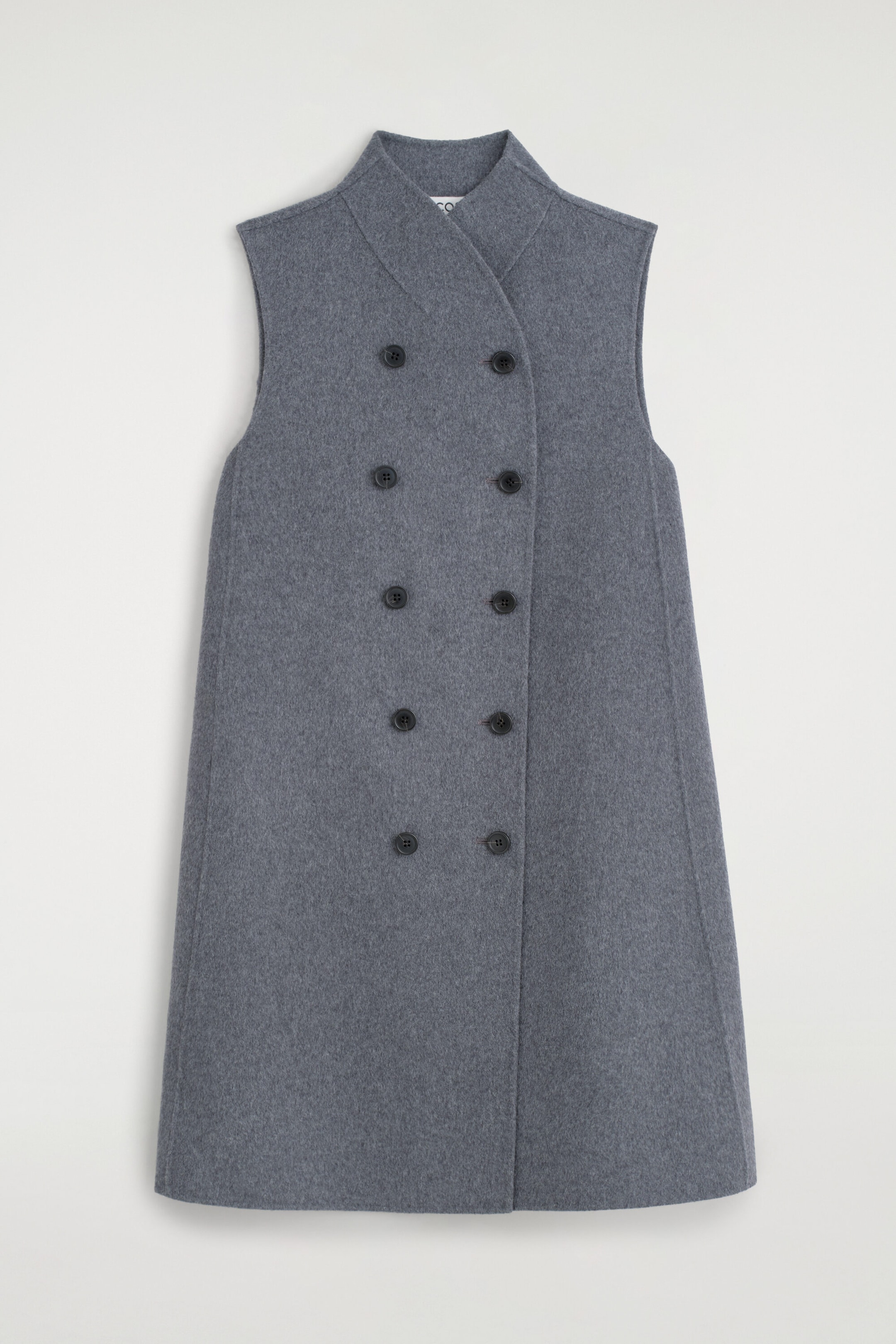 DOUBLE-FACED WOOL-BLEND MINI DRESS