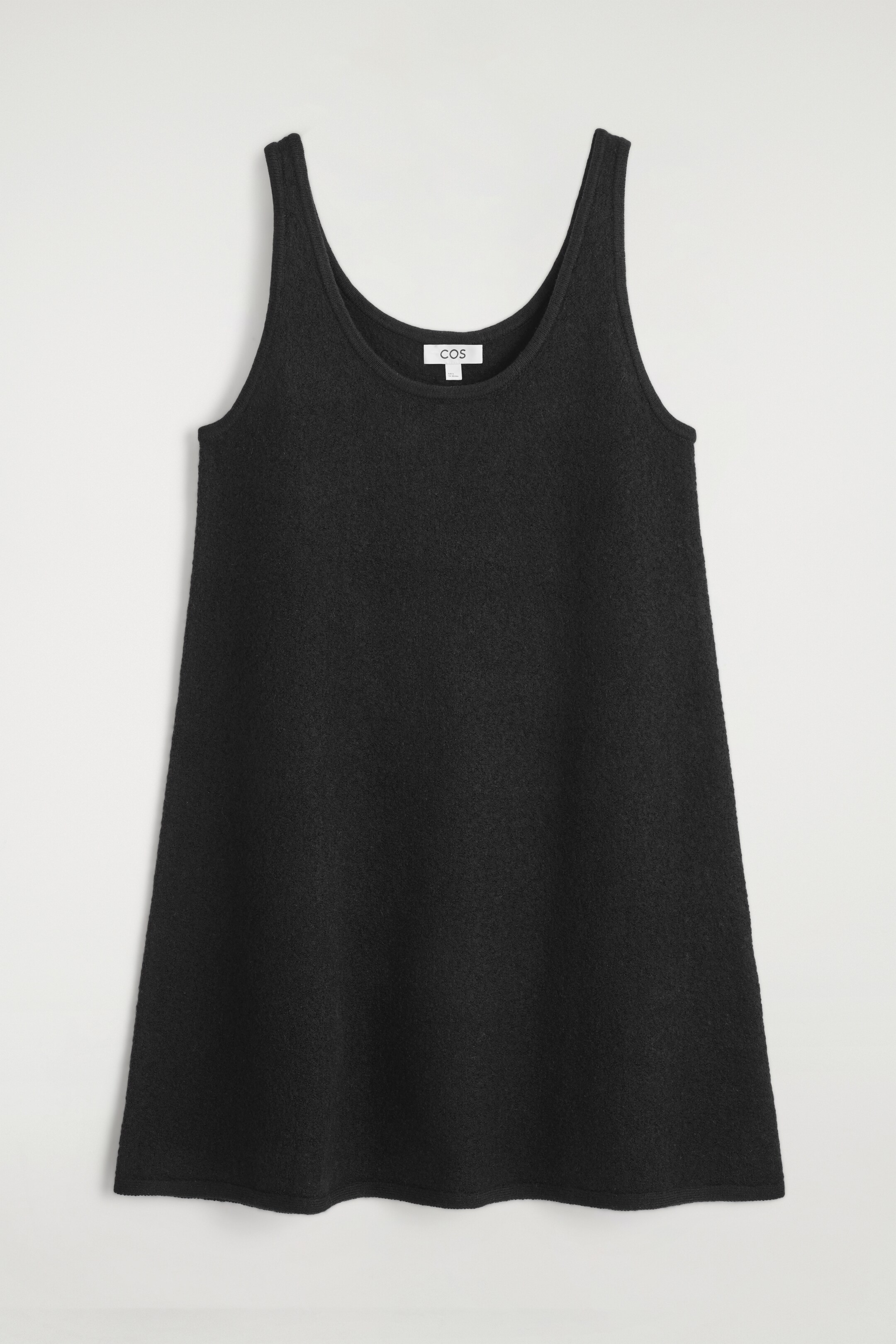 Ingrandisci l'immagine: BOILED-WOOL A-LINE MINI DRESS - BLACK - DONNA | H&M CH 5