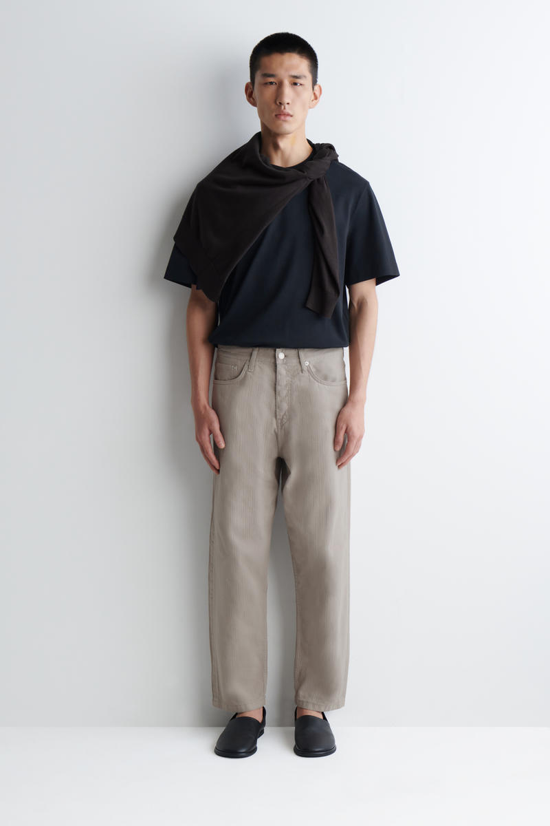 Cos Dome Straight-leg Jeans In Sand