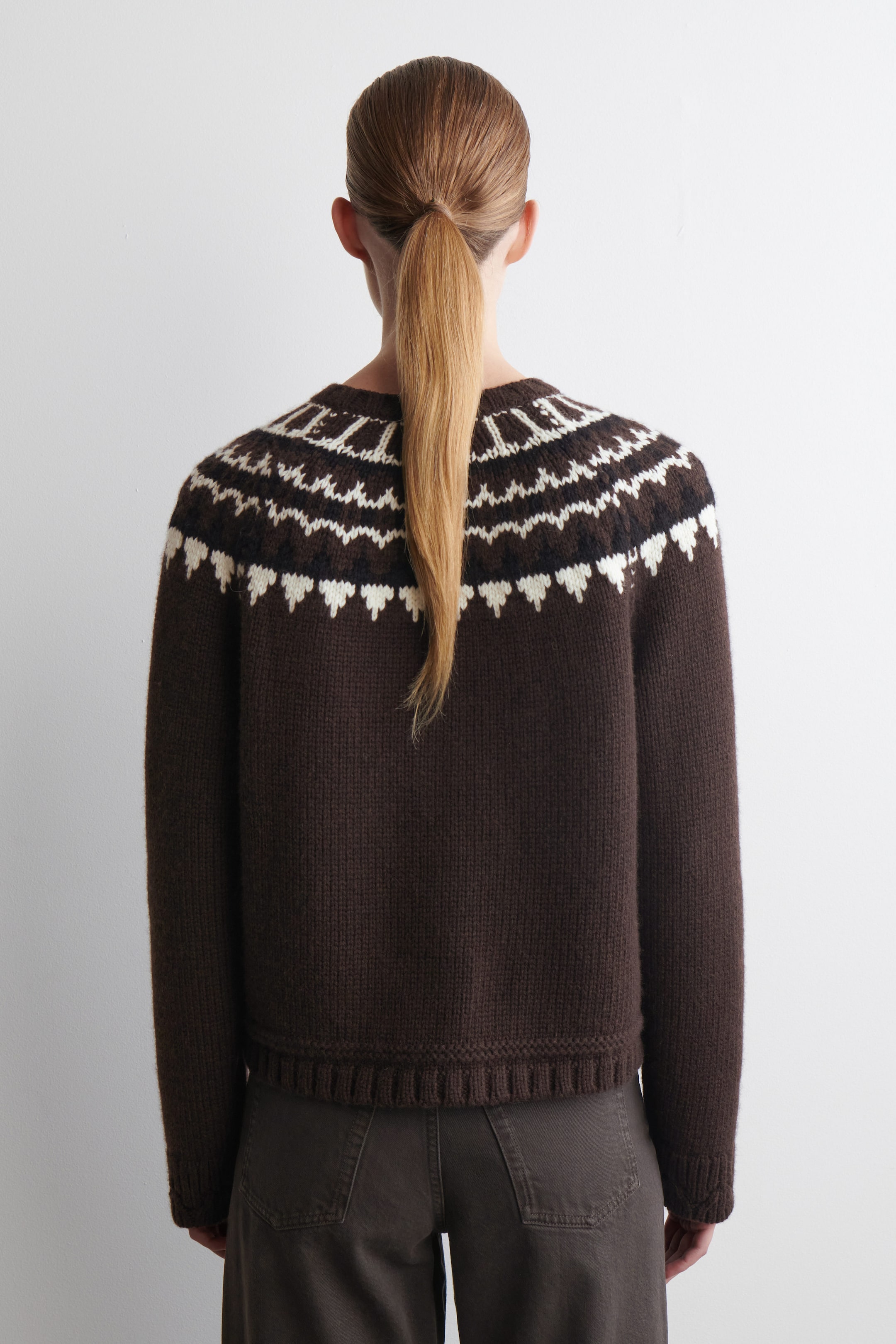 FAIR ISLE WOOL-CASHMERE CARDIGAN