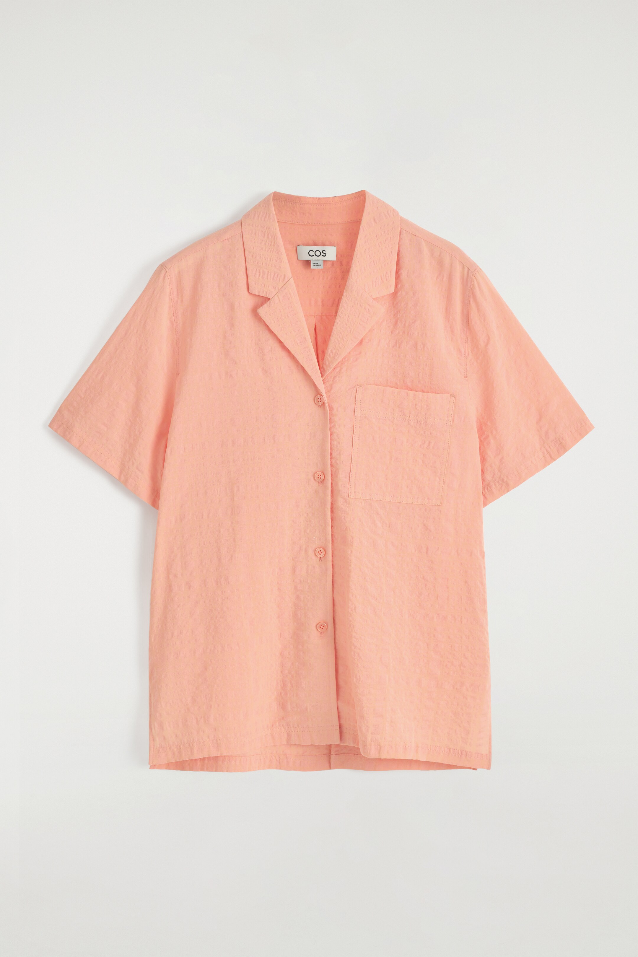 Ver imagem maior: CAMISA TEXTURIZADA DE RESORT - Damasco - SENHORA | H&M PT 6