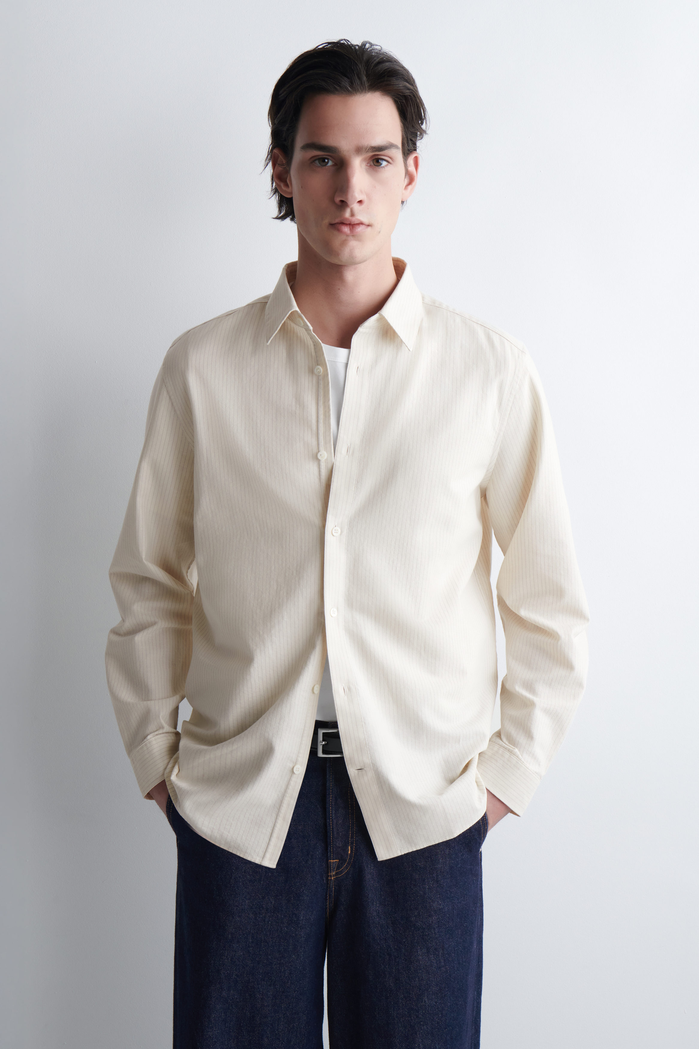 CAMISA OXFORD DE RAYAS