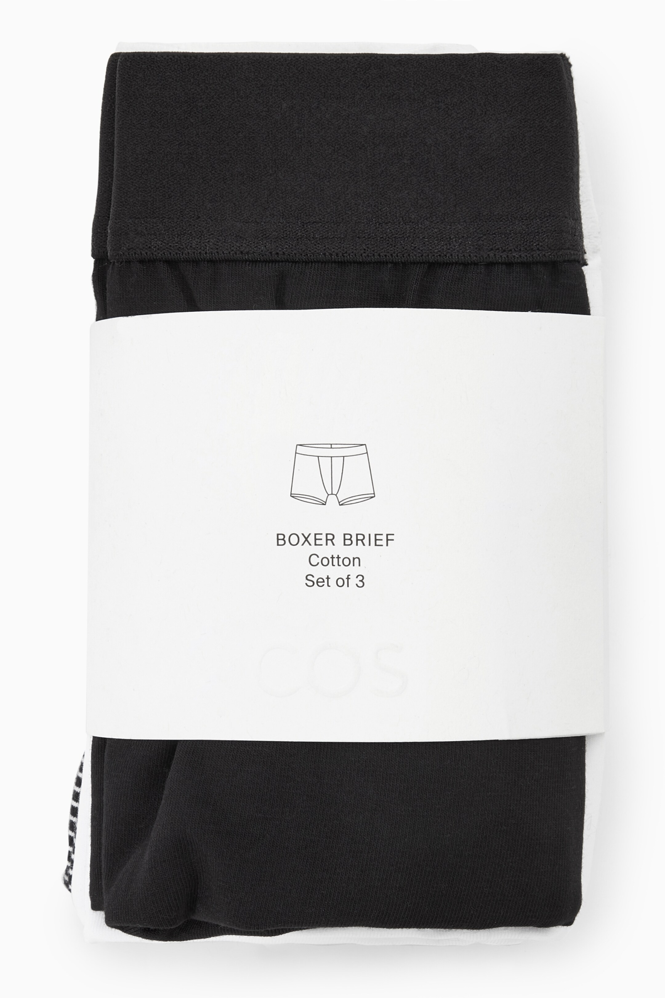View larger image: 3-PACK LONG BOXER BRIEFS - BLACK / WHITE / STRIPED - Men | H&M GB 2