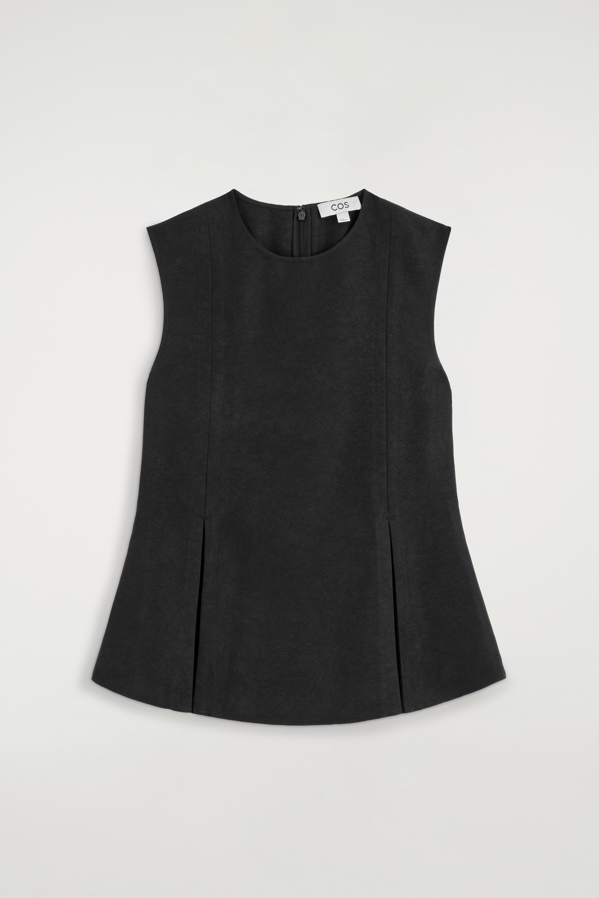 TOP CON PEPLUM - NEGRO