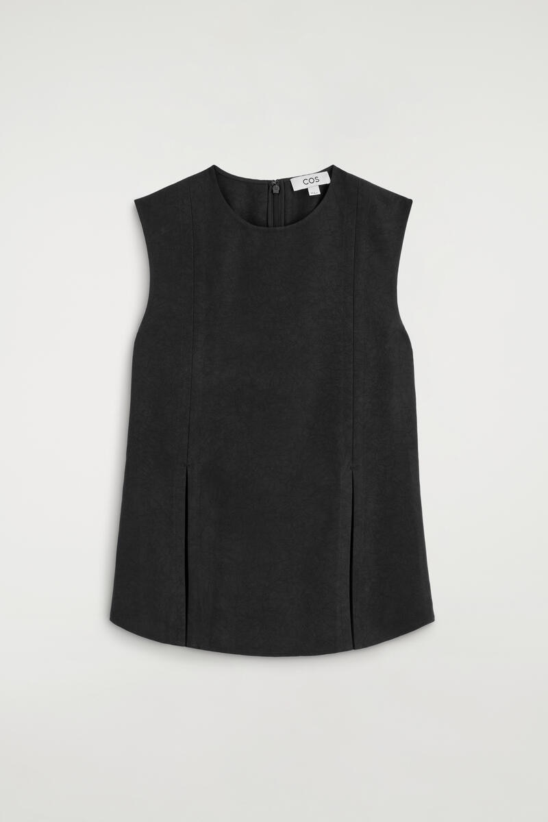 Pleated Peplum Top