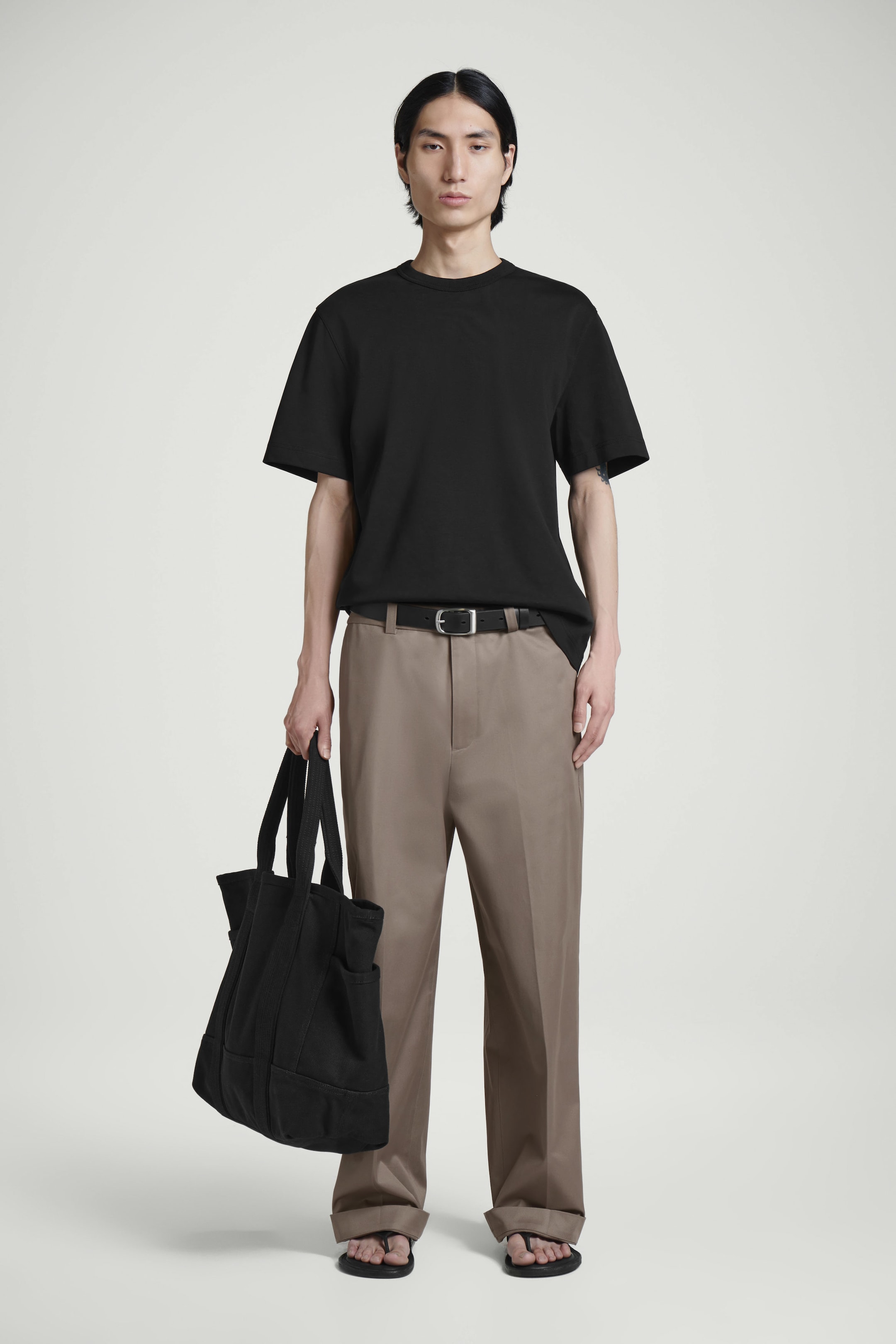 INTERLOCK COTTON CREW-NECK T-SHIRT