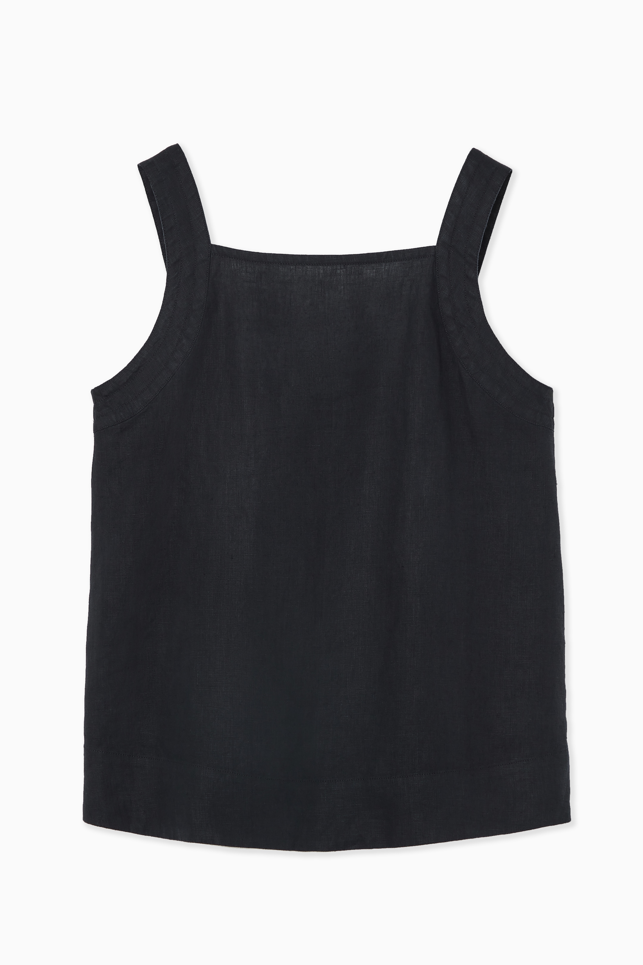 Agrandir l'image: HAUT DOS NOUÉ EN LIN - BLEU MARINE - FEMME | H&M CH 1