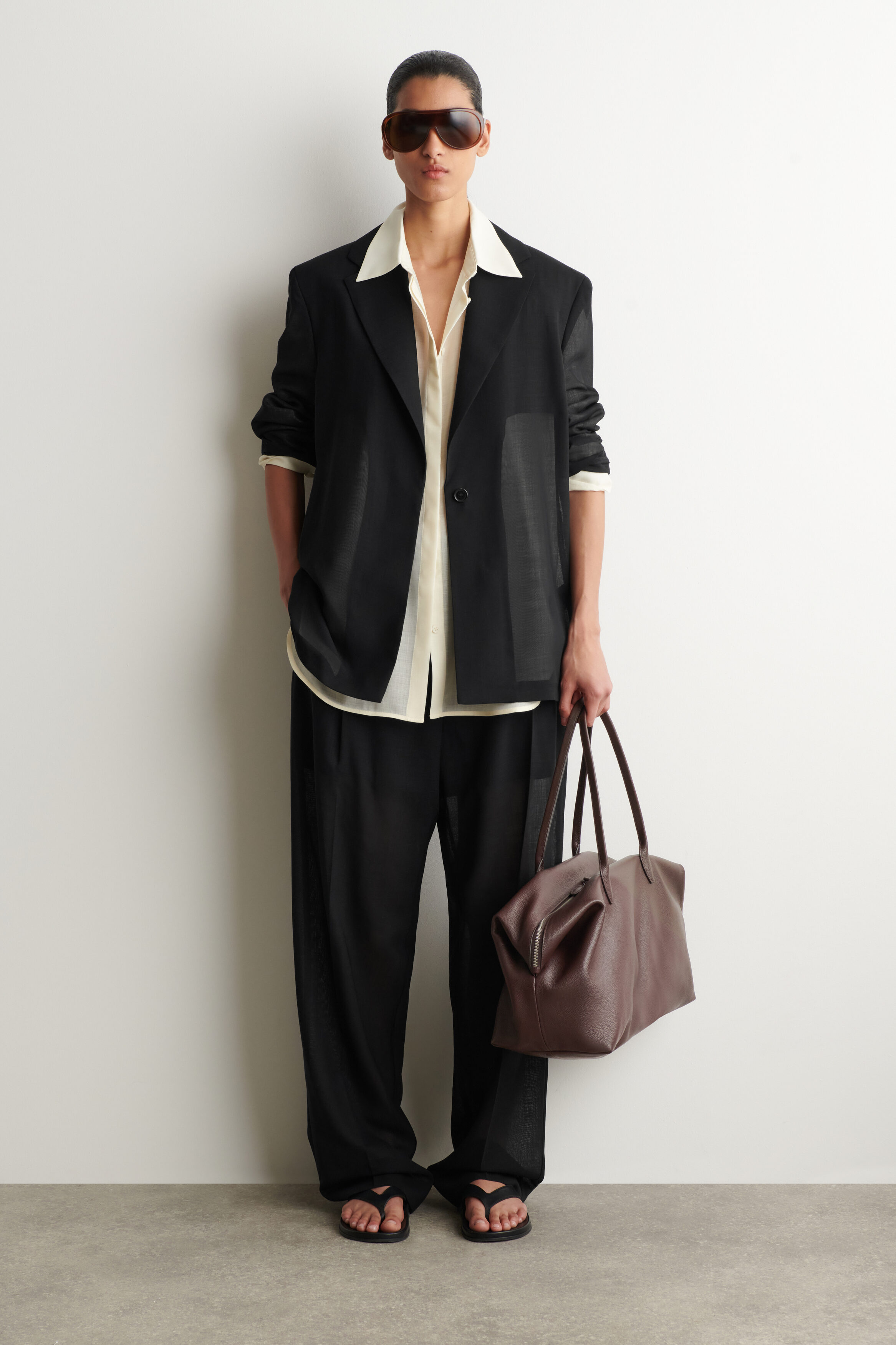 FRIEZE BOWLING BAG - LEATHER - BROWN | COS US
