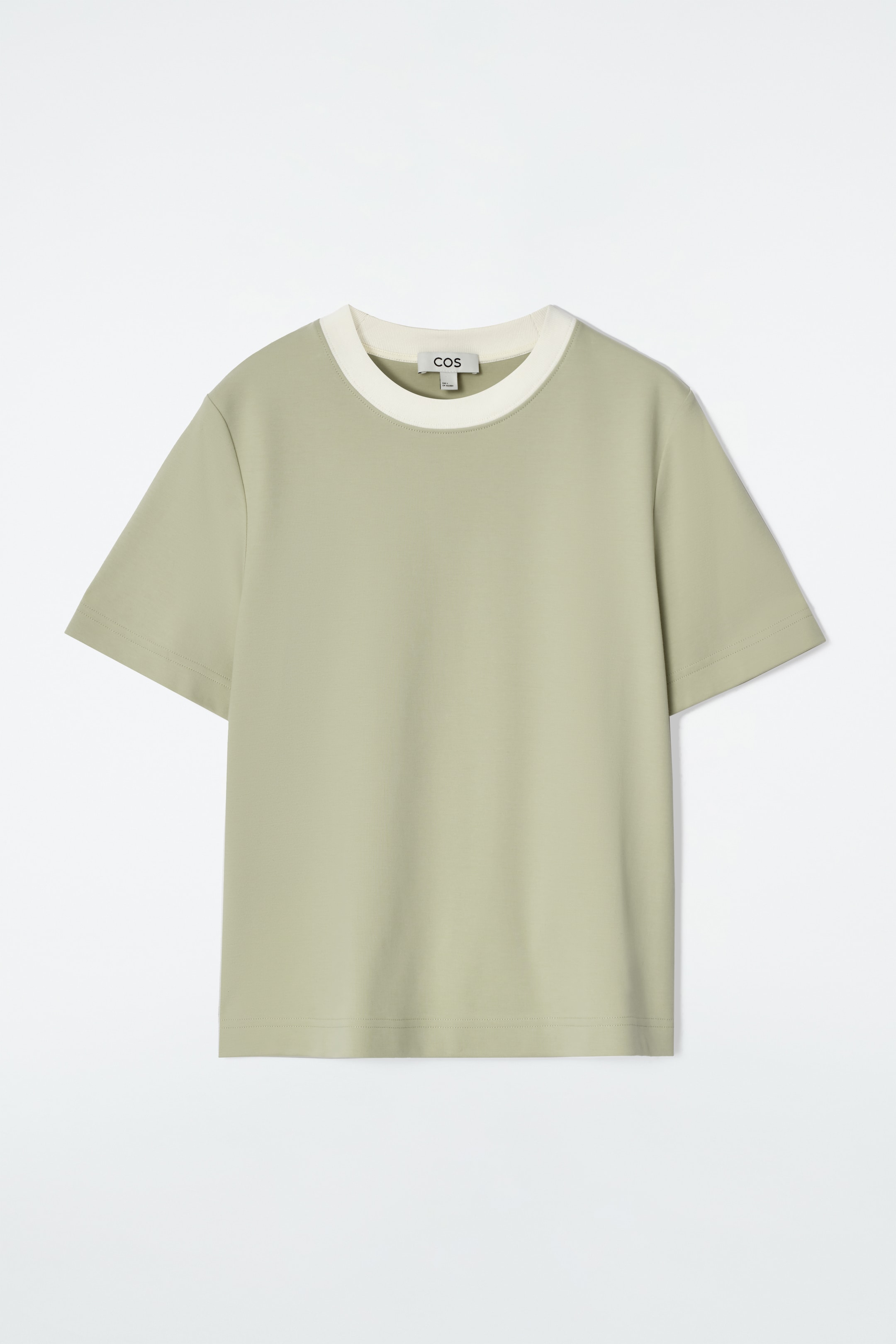 Visualizza immagine più grande: T-SHIRT LINEARE DAL TAGLIO REGOLARE - VERDE / ÉCRU - DONNA | H&M IT 5