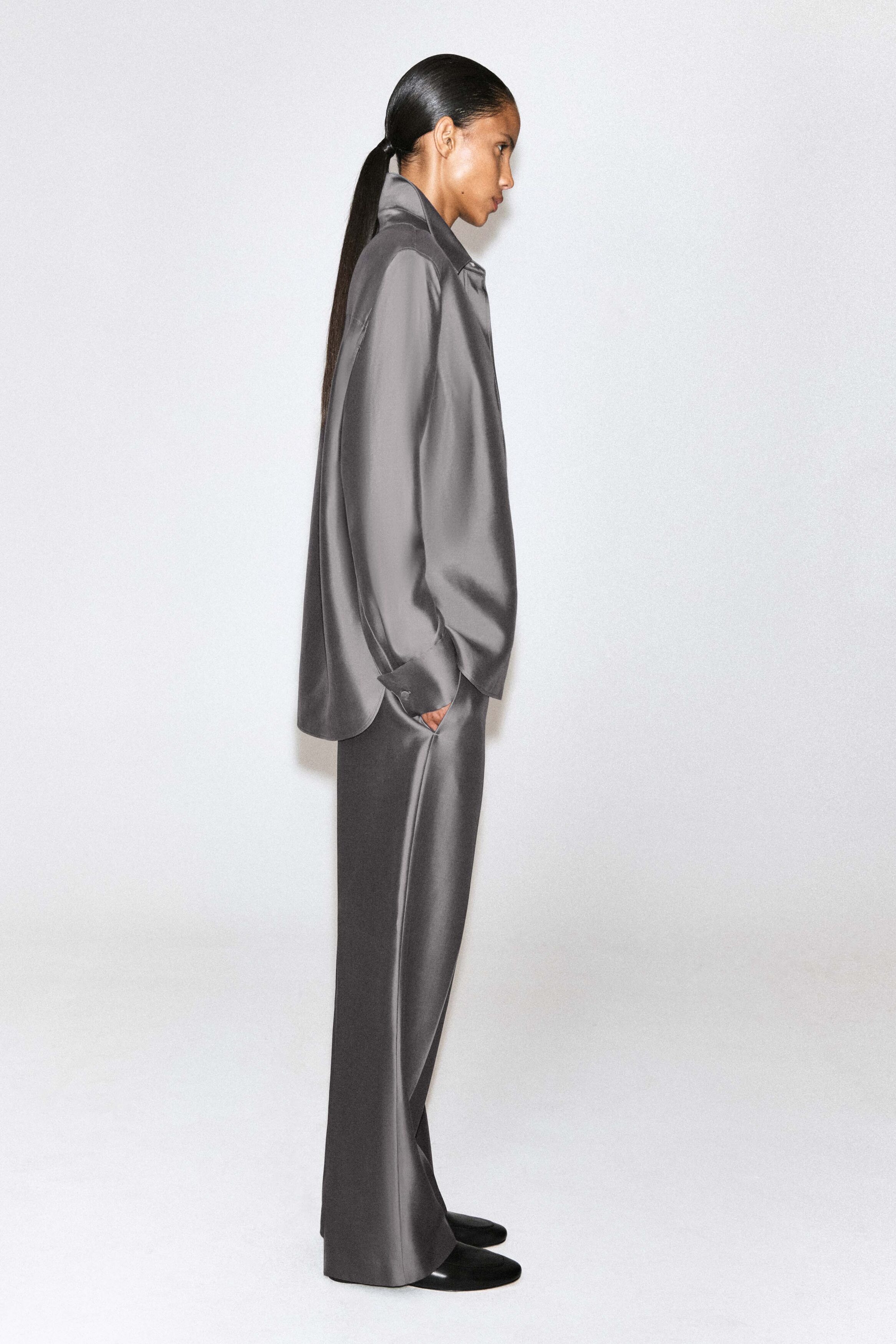TAILORED SILK SHIRT - thumbnail 10