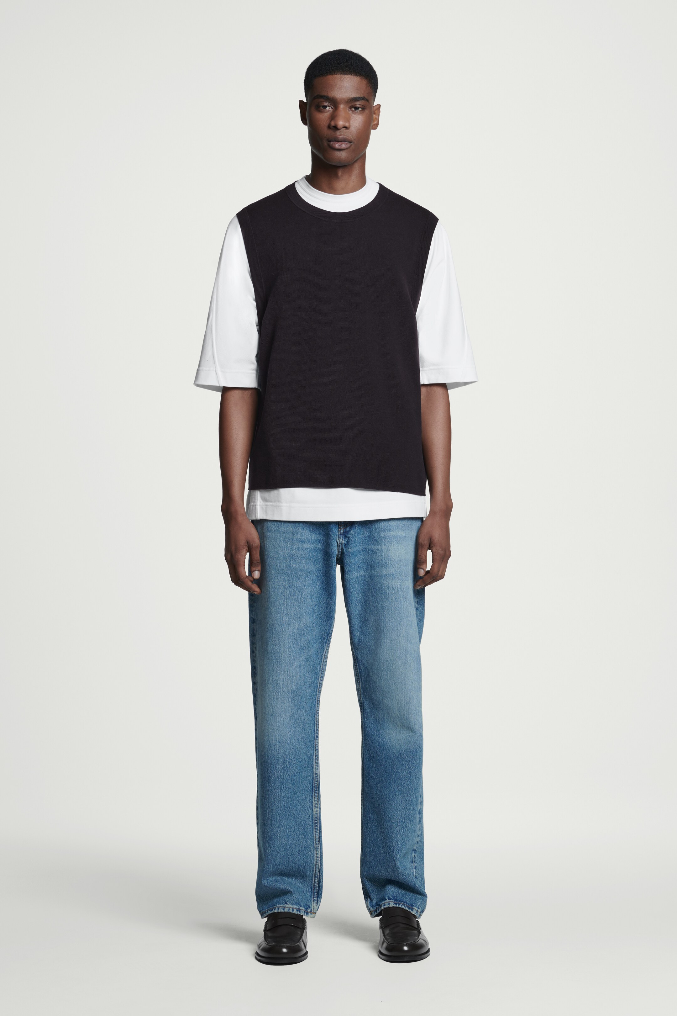 Visualizza immagine più grande: CANOTTA IN MAGLIA DOPPIATA - BLU NAVY - UOMO | H&M IT 3