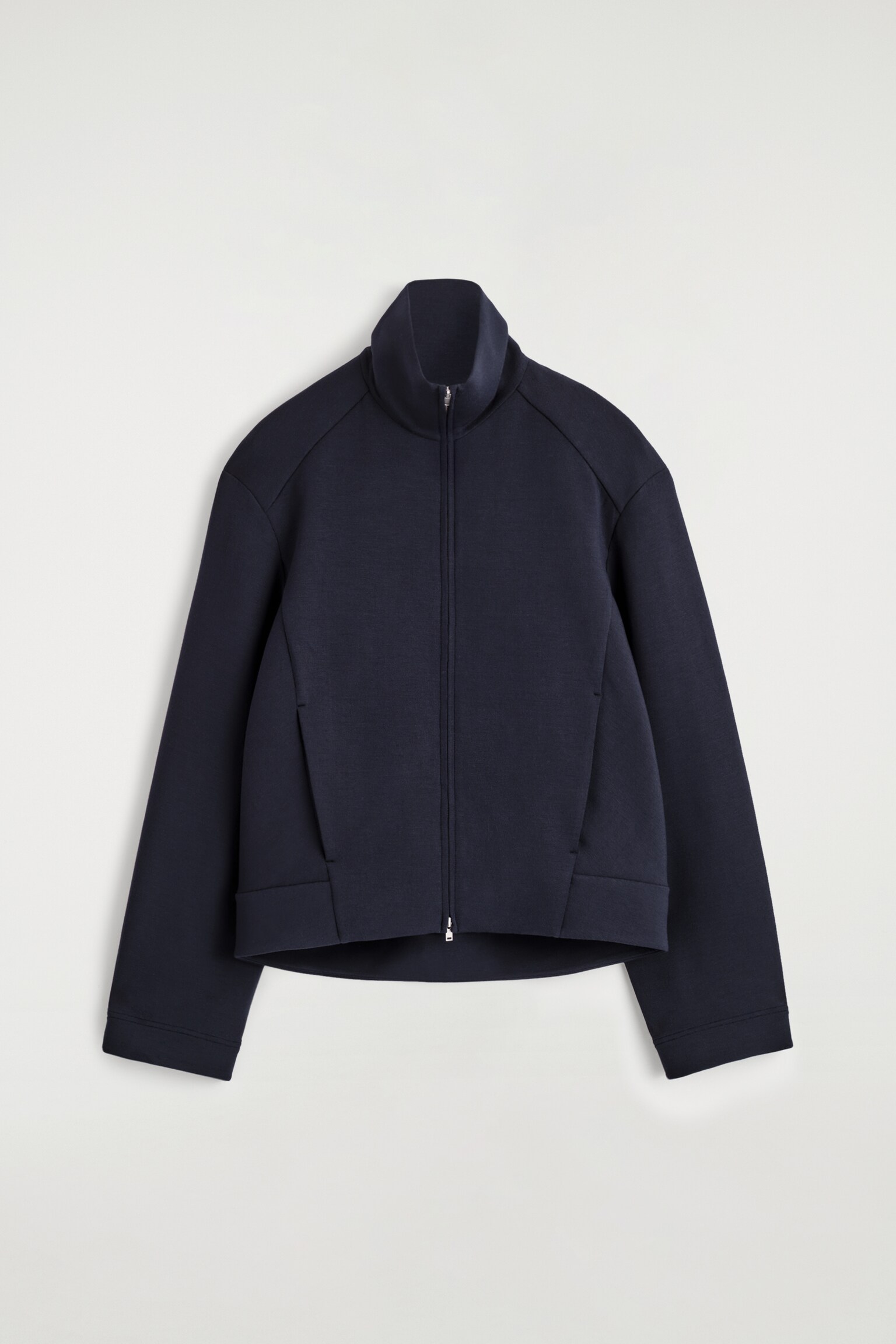 TRAININGSJACKE AUS SCUBA - NAVYBLAU - 1