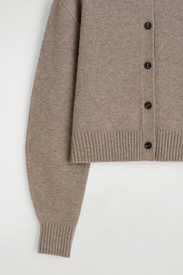 MERINO WOOL SWEATER — BEIGE MÉLANGE 6