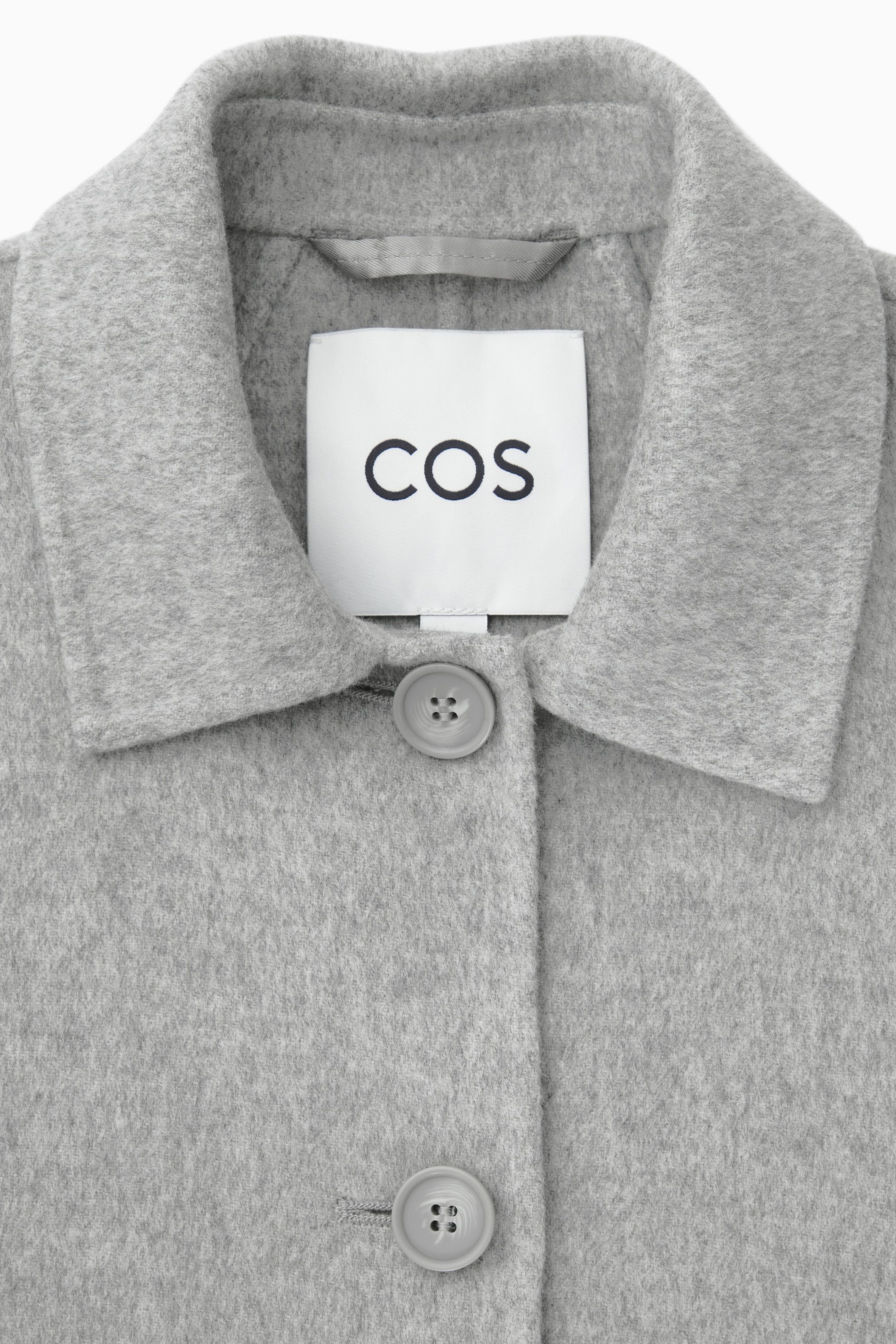 View larger image: BOXY DOUBLE-FACED WOOL JACKET - LIGHT GREY - Ladies | H&M GB 2