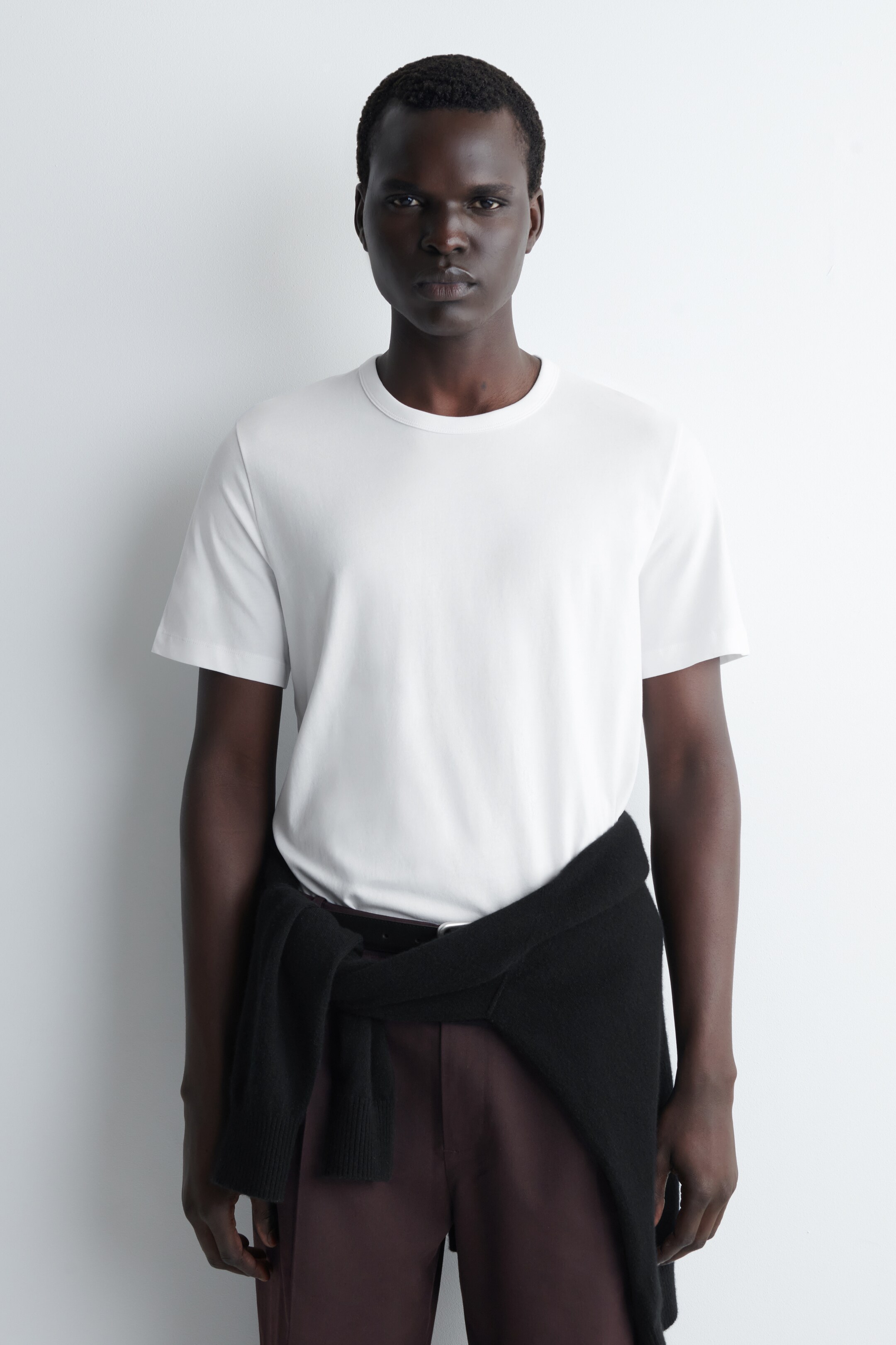 Ingrandisci l'immagine: BRUSHED-COTTON T-SHIRT - WHITE - UOMO | H&M CH 1