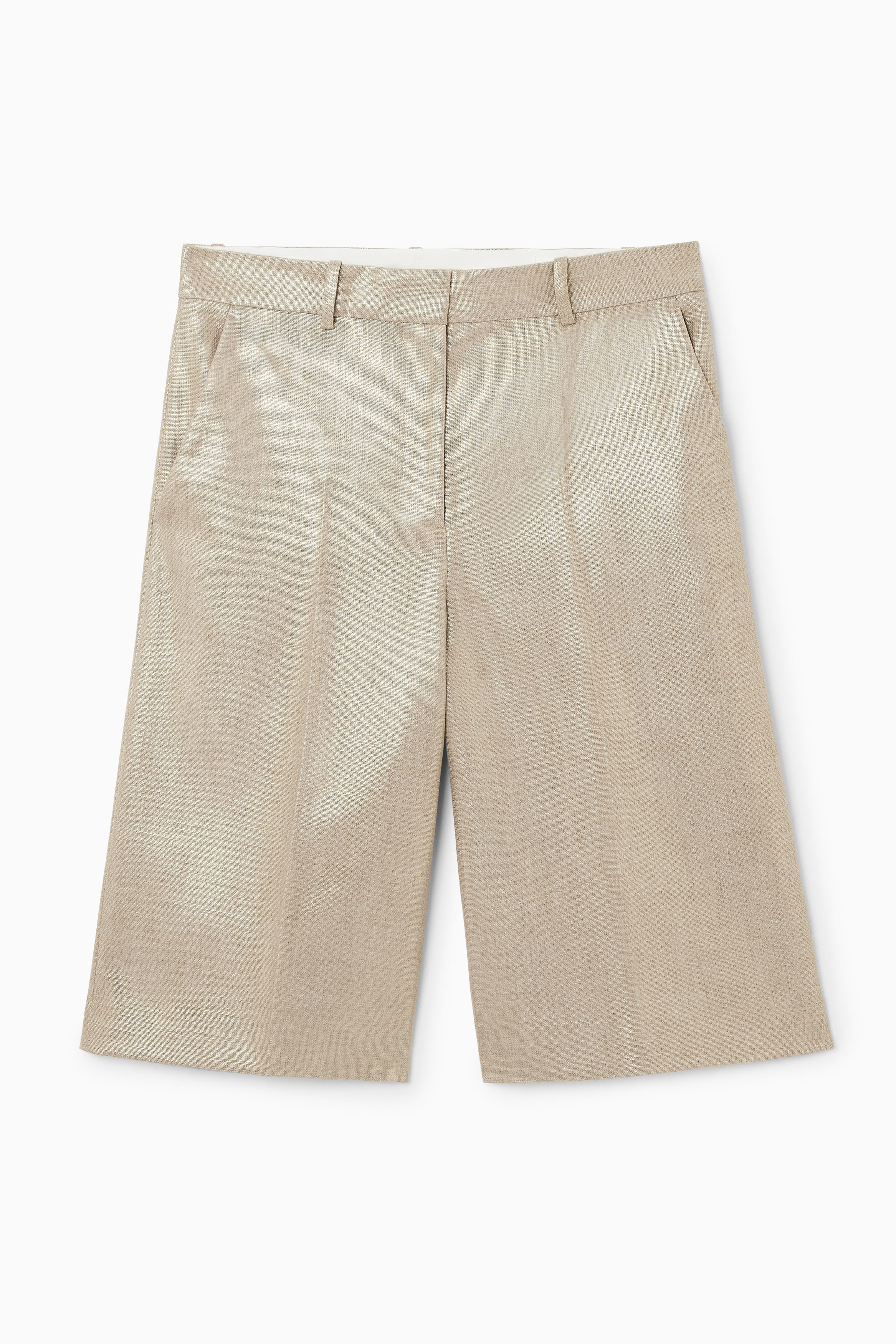 ★E.B.M★ Basic Belted Bermuda Pants EMO5WPT100 LOW CLASSIC BERMUDA PANTS - black | Garmentory