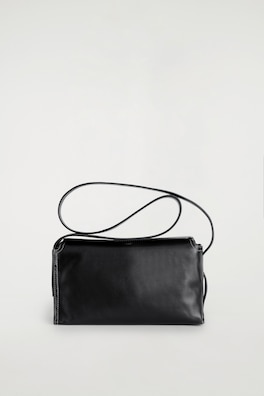 PLINTH CROSSBODY BAG - LEATHER — BLACK 5