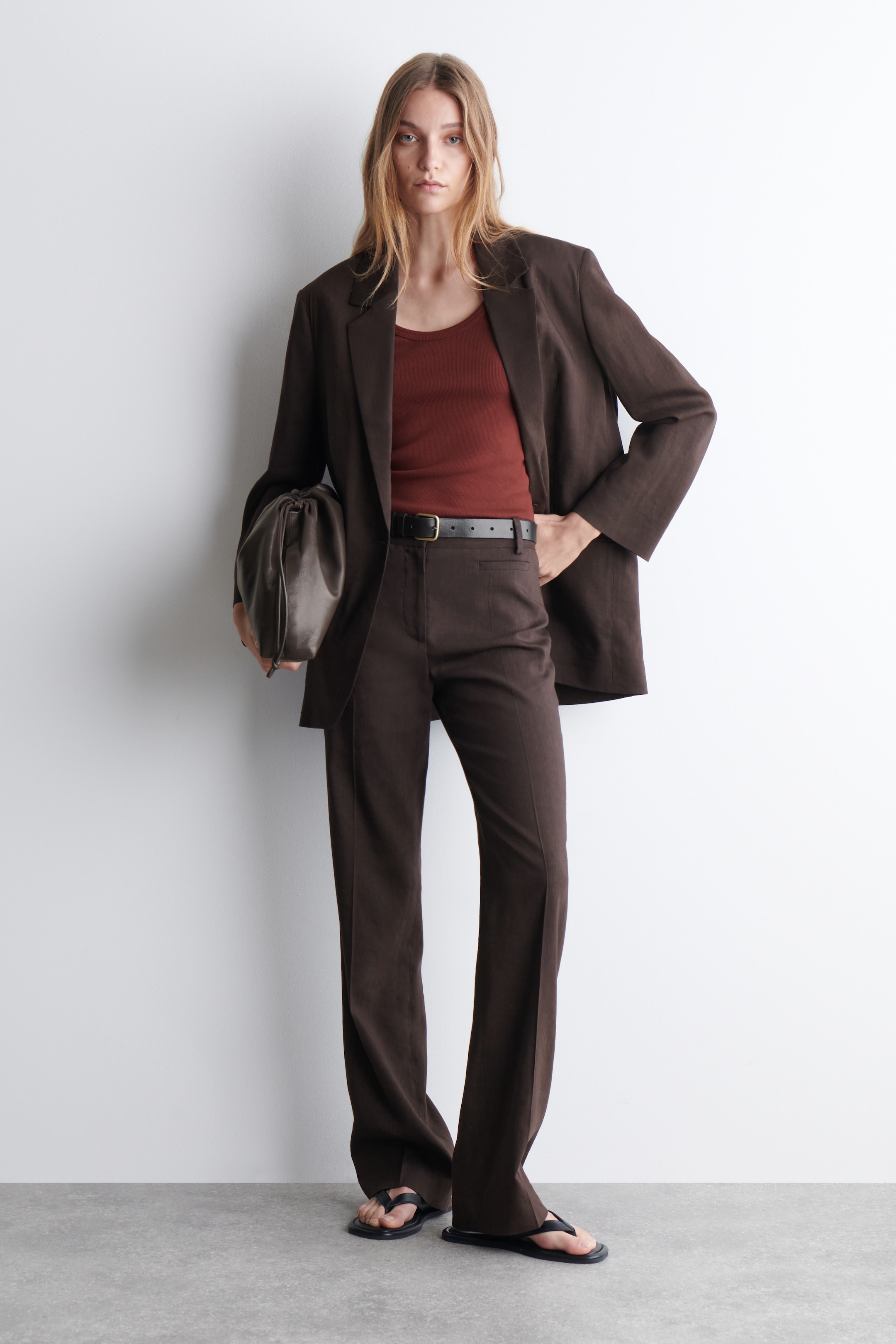 Grotere afbeelding bekijken: Geribde tanktop met ronde hals - ROOD - DAMES | H&M BE 4
